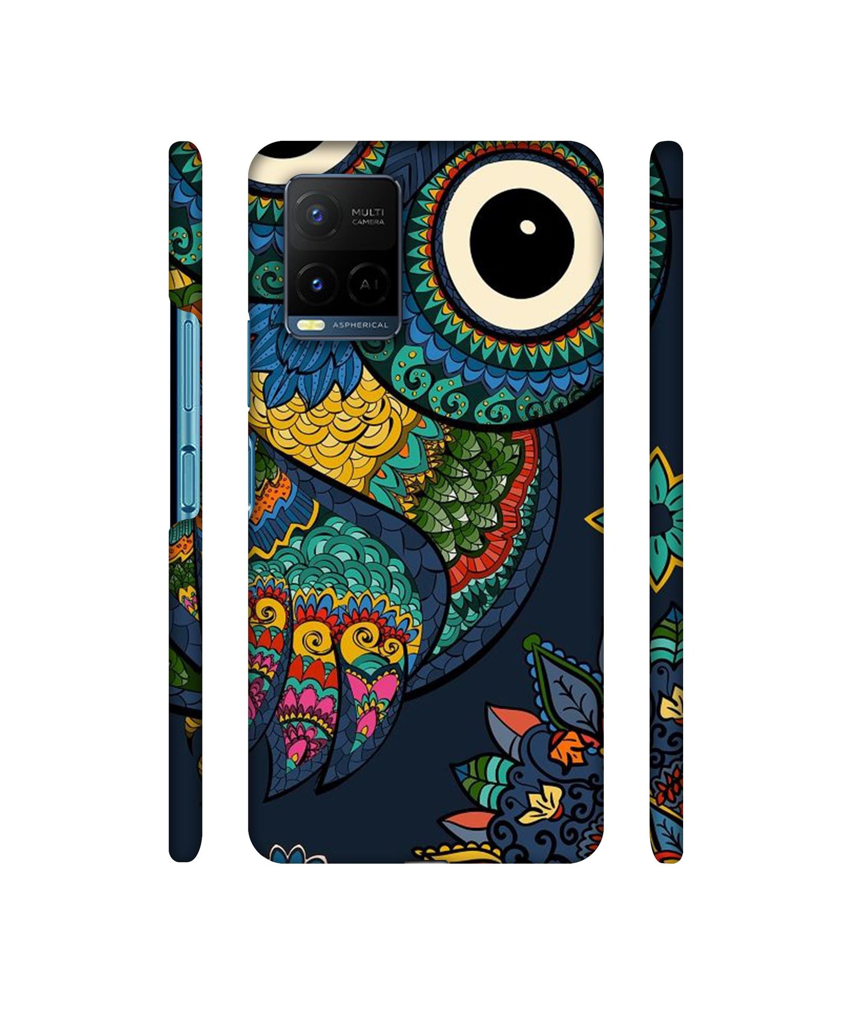 Owl Designer Hard Back Cover for Vivo Y21