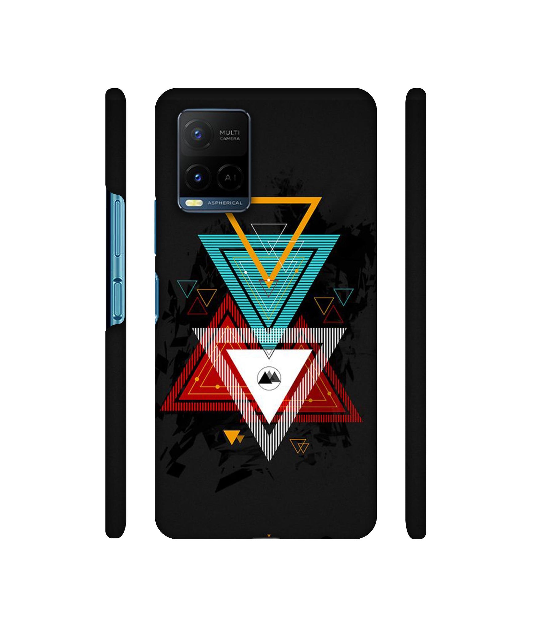 Illustrator Triangle Designer Hard Back Cover for Vivo Y21