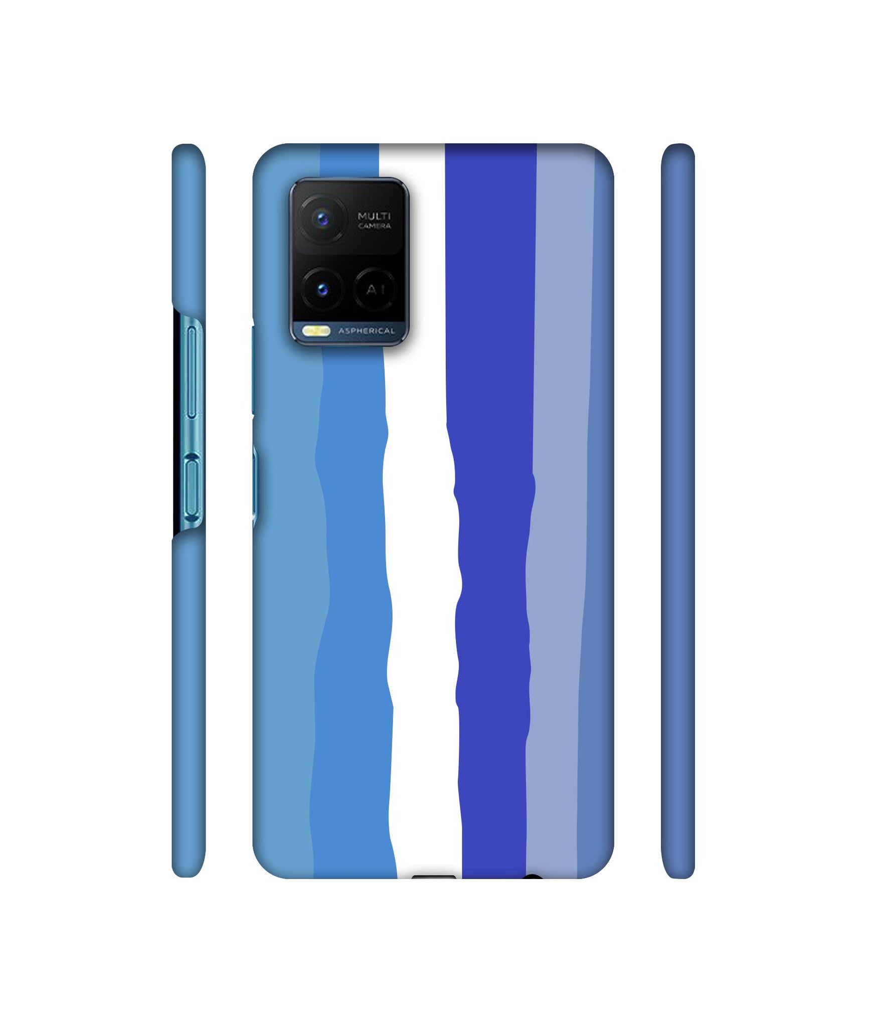 Blue Shade Rainbow Designer Hard Back Cover for Vivo Y21