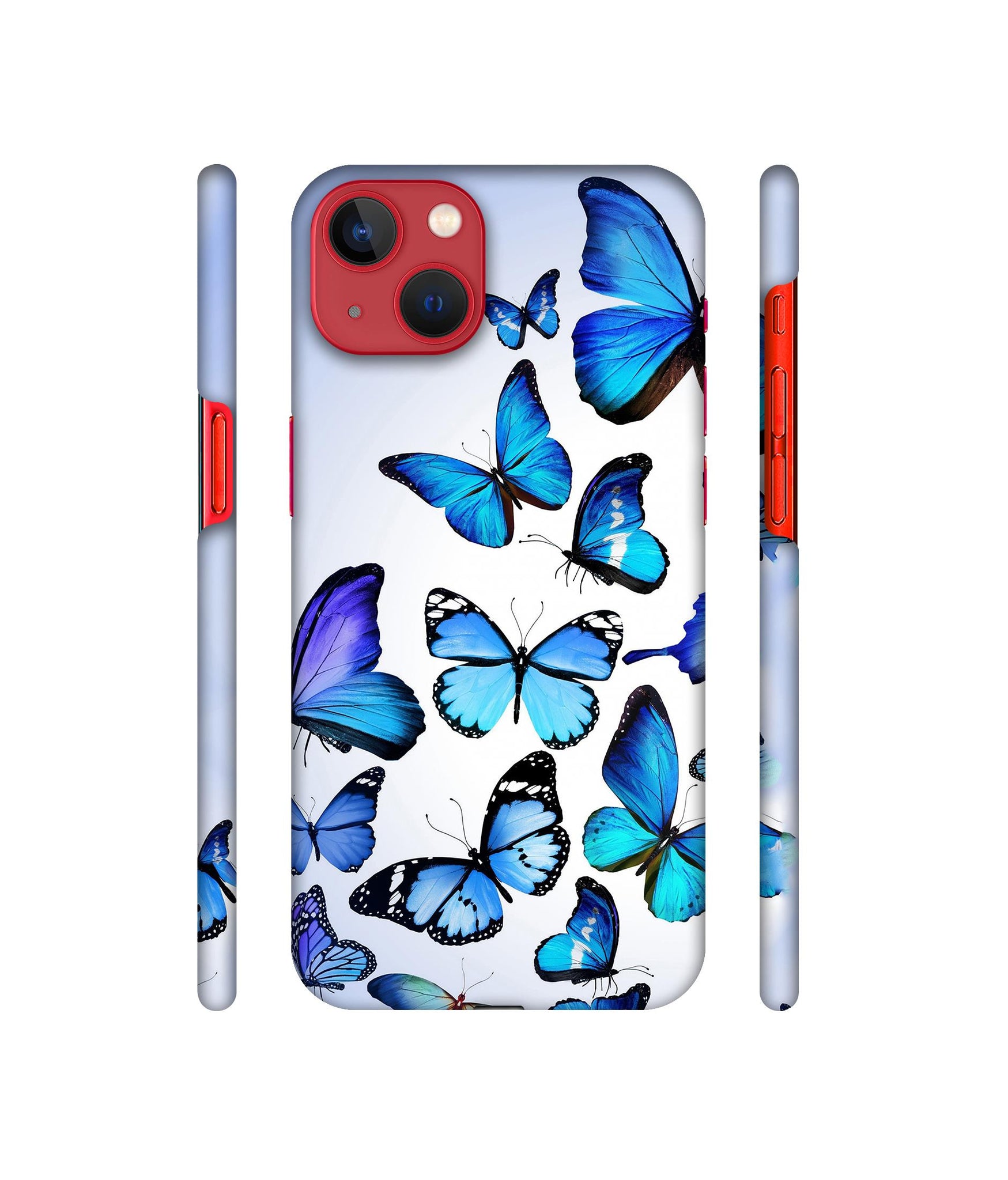 Colorful Flying Butterfly Designer Hard Back Cover for Apple iPhone 13