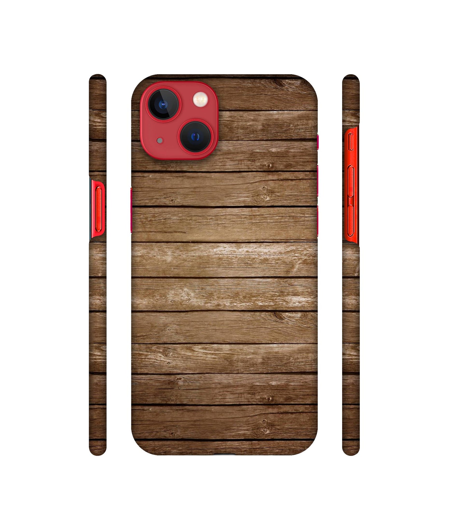 Wood Designer Hard Back Cover for Apple iPhone 13