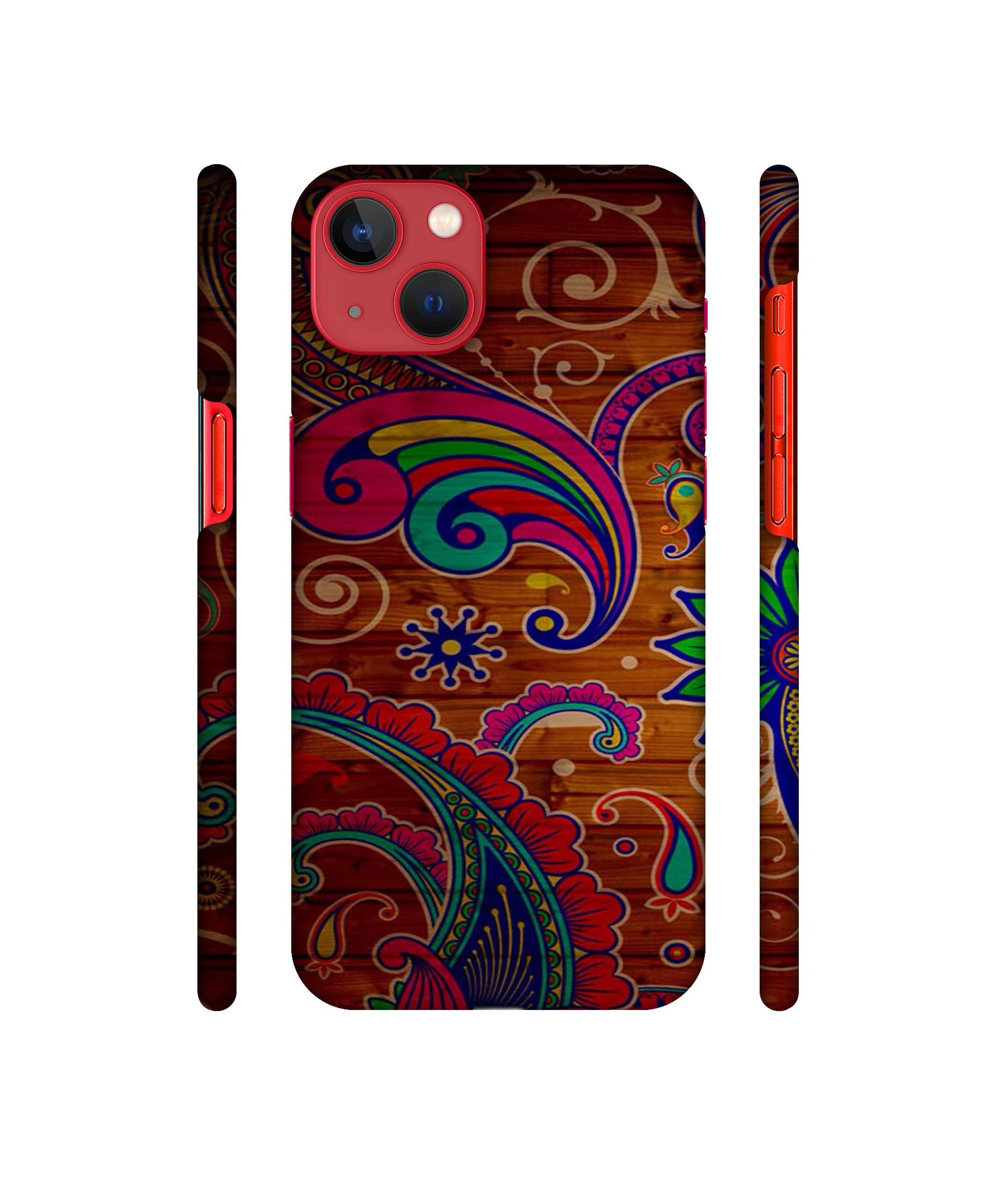 Wooden Pattern Print Designer Hard Back Cover for Apple iPhone 13