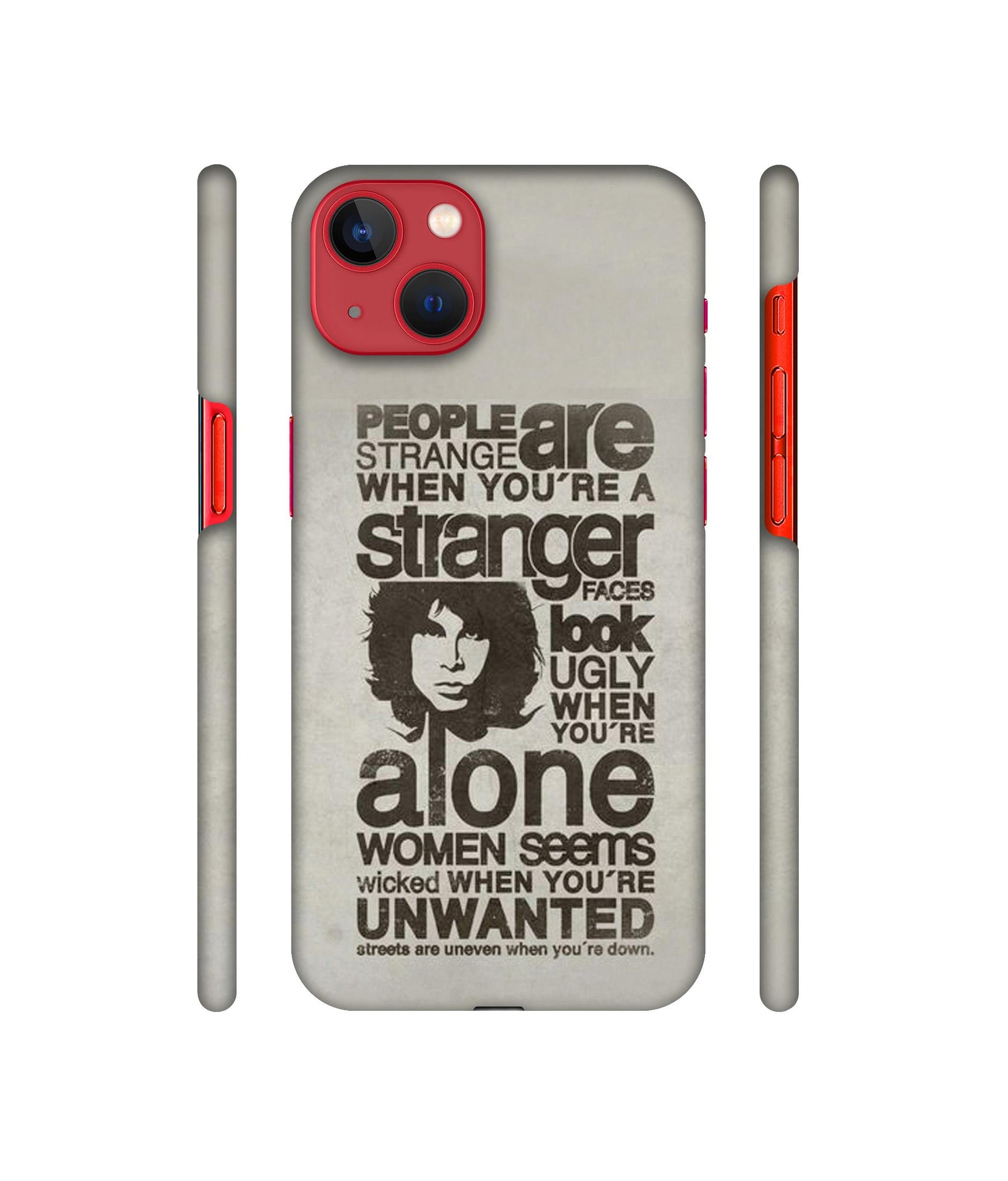 Quotes Pattern Designer Hard Back Cover for Apple iPhone 13