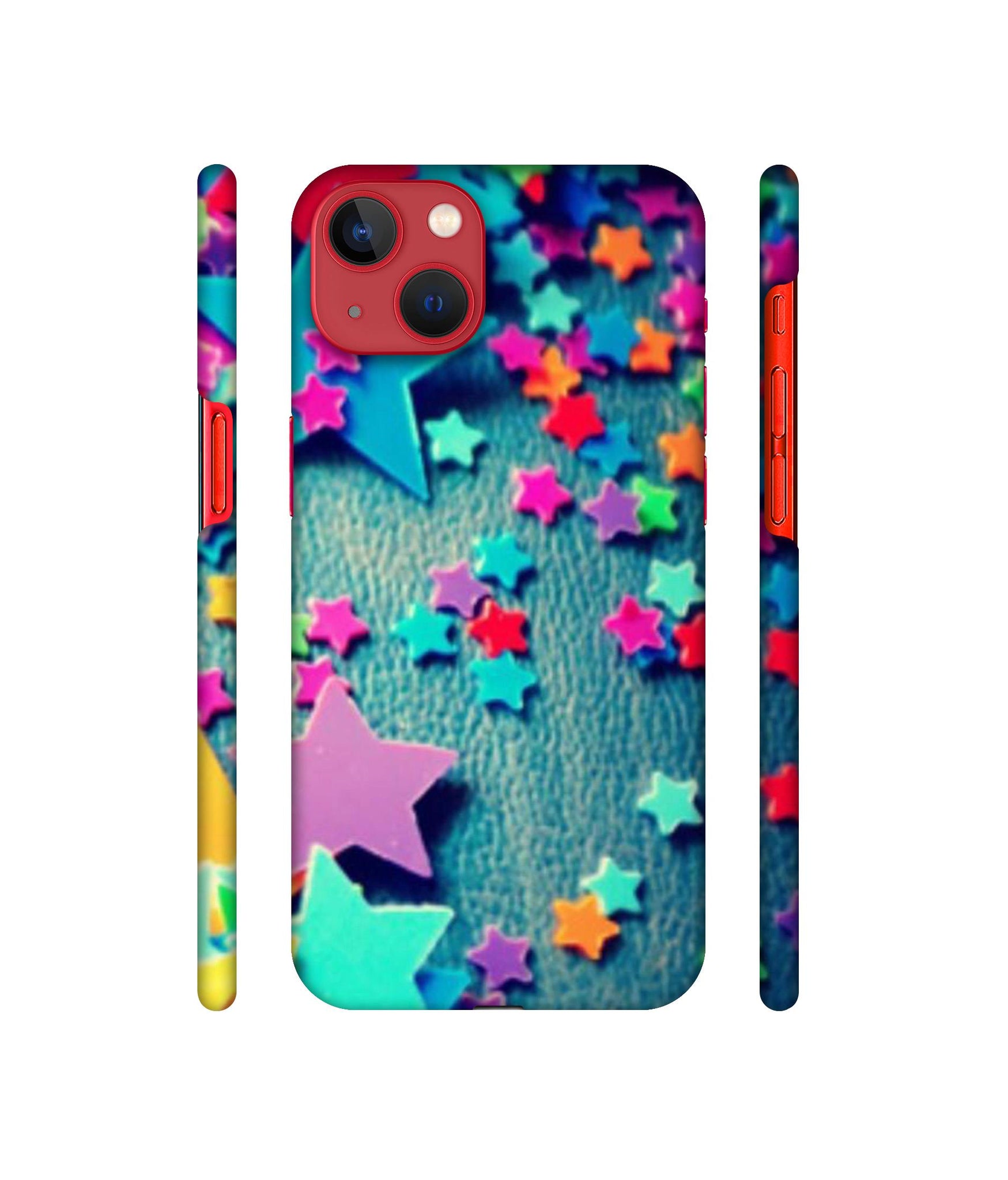 Colorful Stars Designer Hard Back Cover for Apple iPhone 13