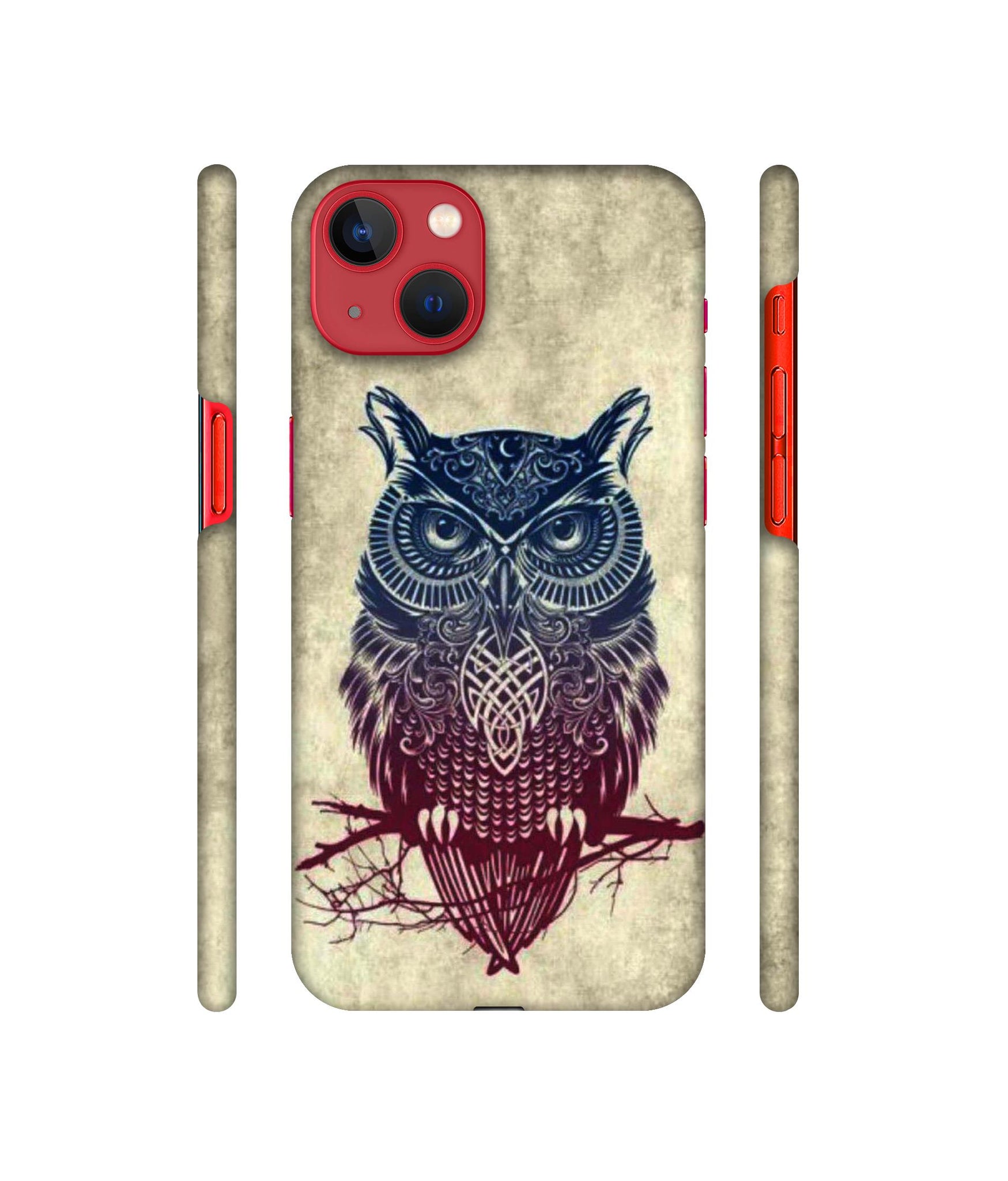 Owl Pattern Designer Hard Back Cover for Apple iPhone 13