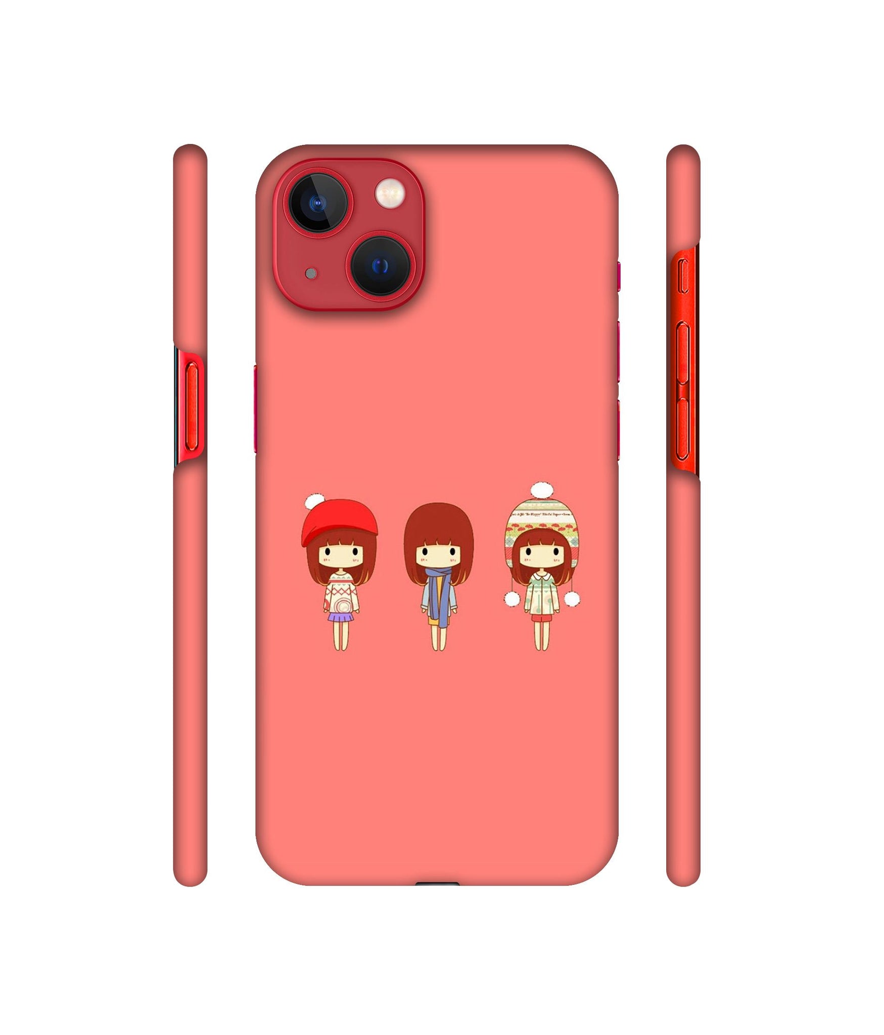 Cute Girls Designer Hard Back Cover for Apple iPhone 13