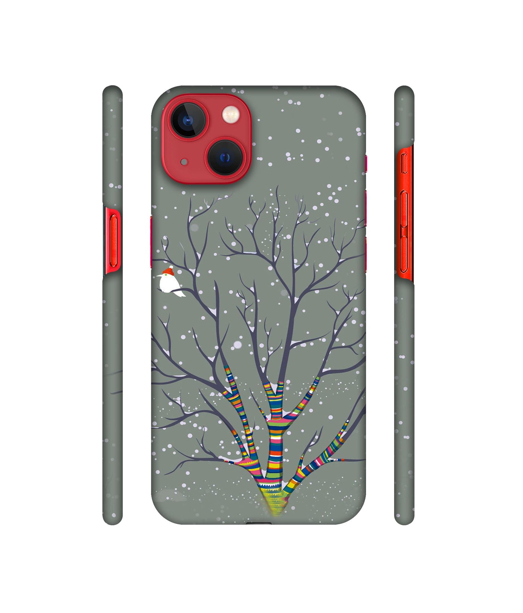 Winter Pattern Print Designer Hard Back Cover for Apple iPhone 13