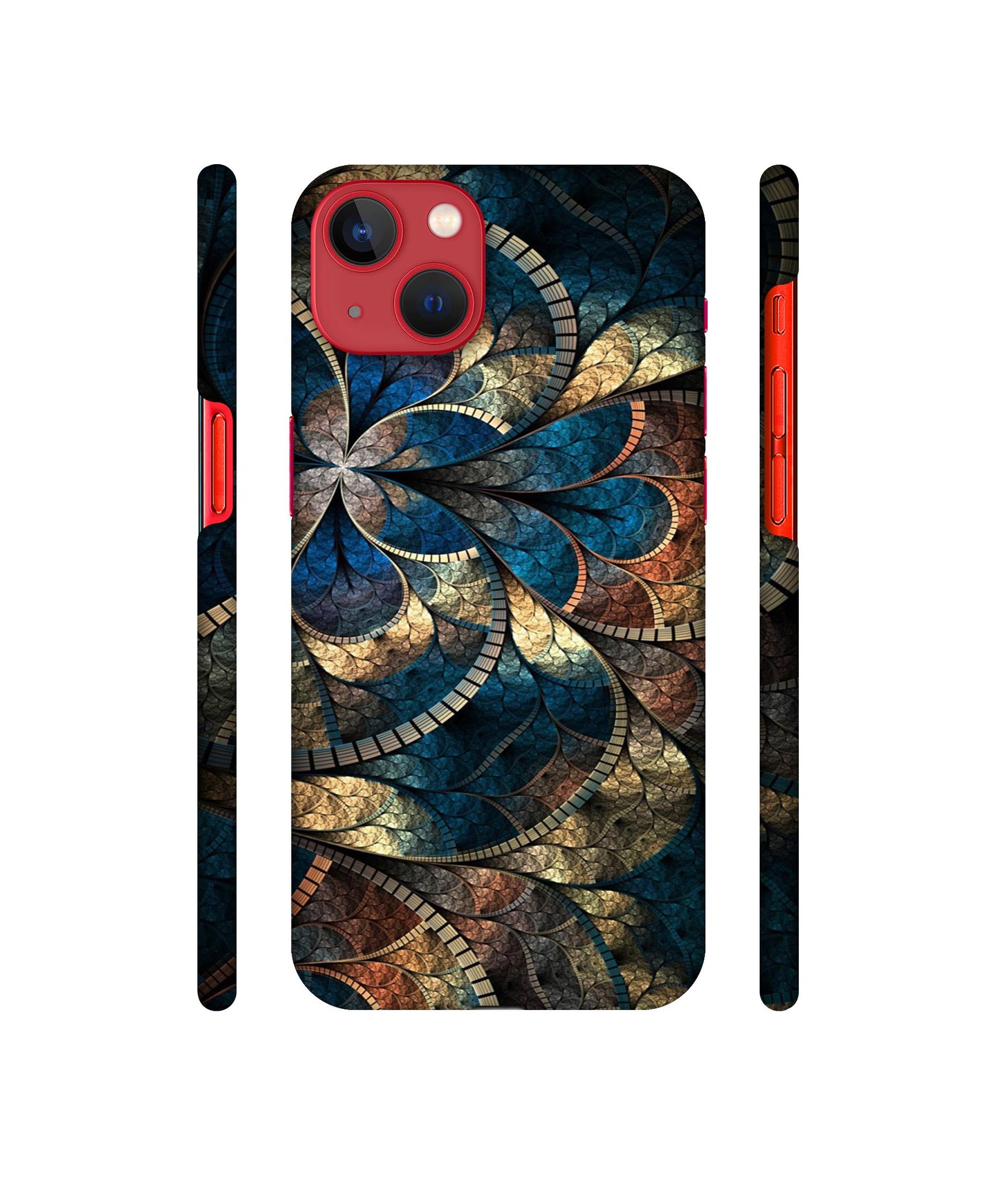 Fractional Pattern Designer Hard Back Cover for Apple iPhone 13