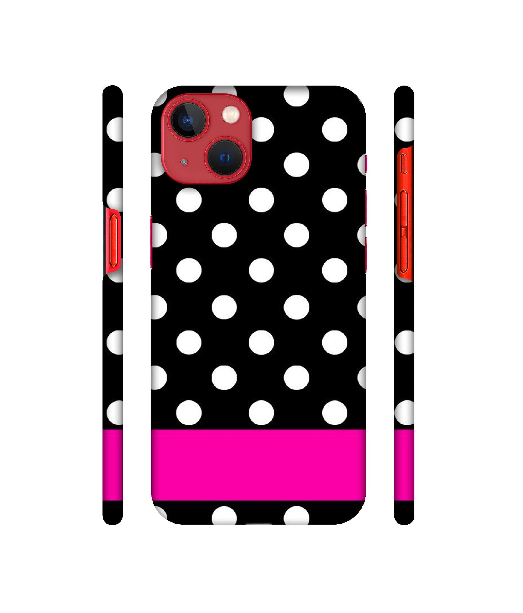 White Dots Pattern Designer Hard Back Cover for Apple iPhone 13