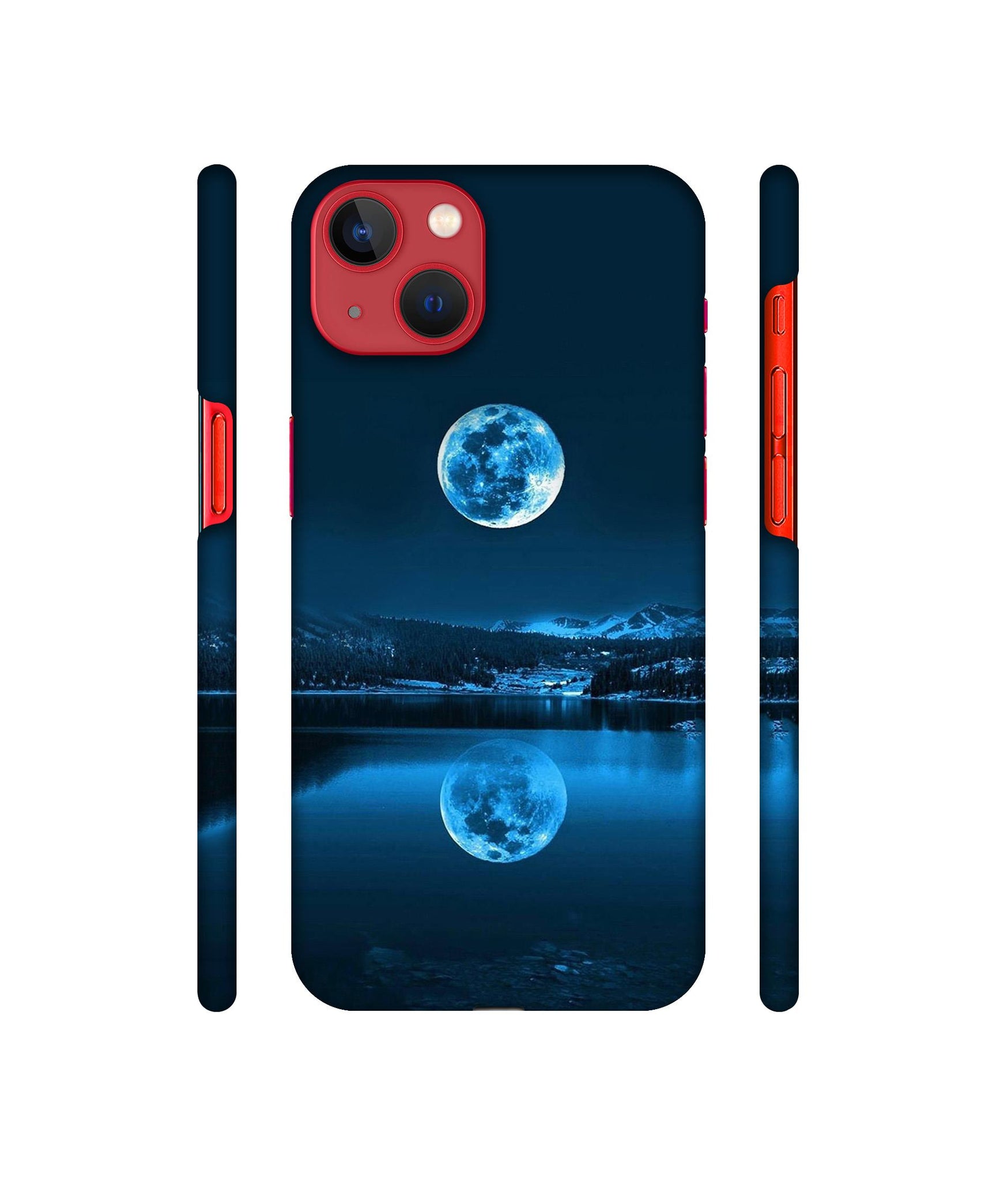 Moon Pattern Print Designer Hard Back Cover for Apple iPhone 13