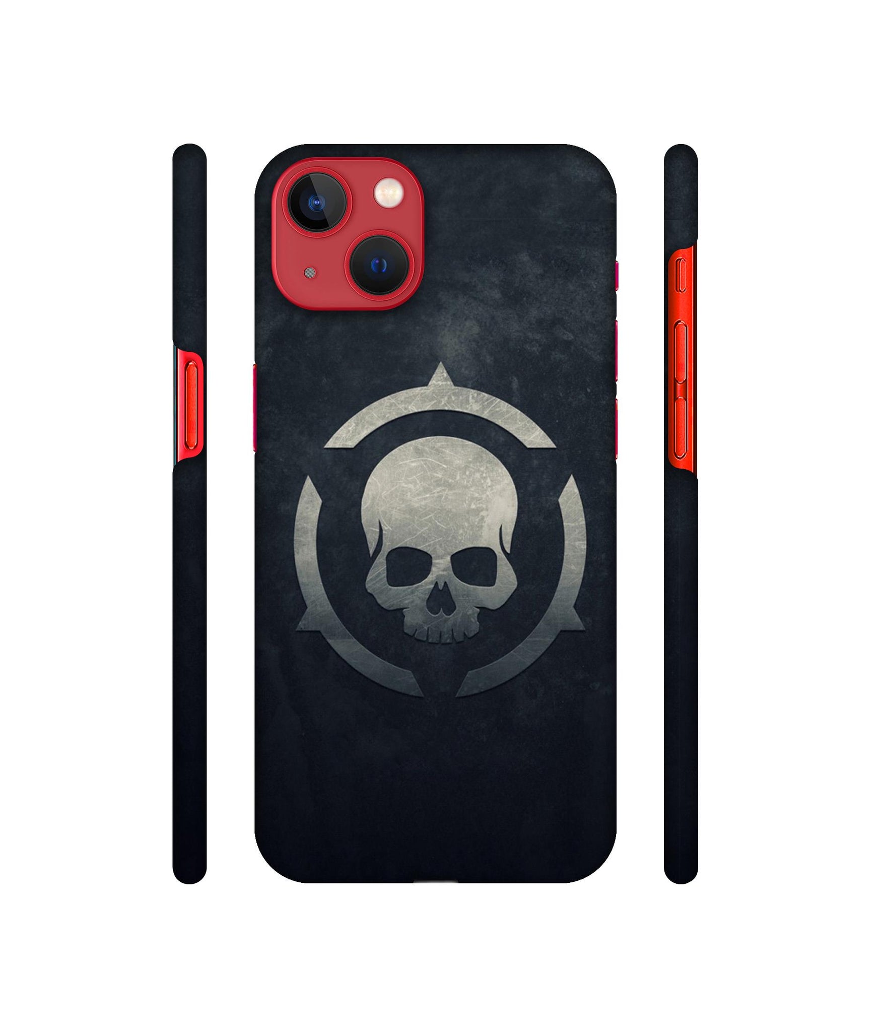 Skull Pattern Print Designer Hard Back Cover for Apple iPhone 13