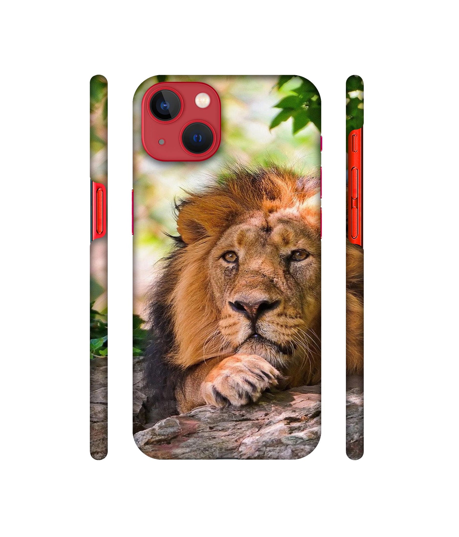 Tiger Pattern Print Designer Hard Back Cover for Apple iPhone 13