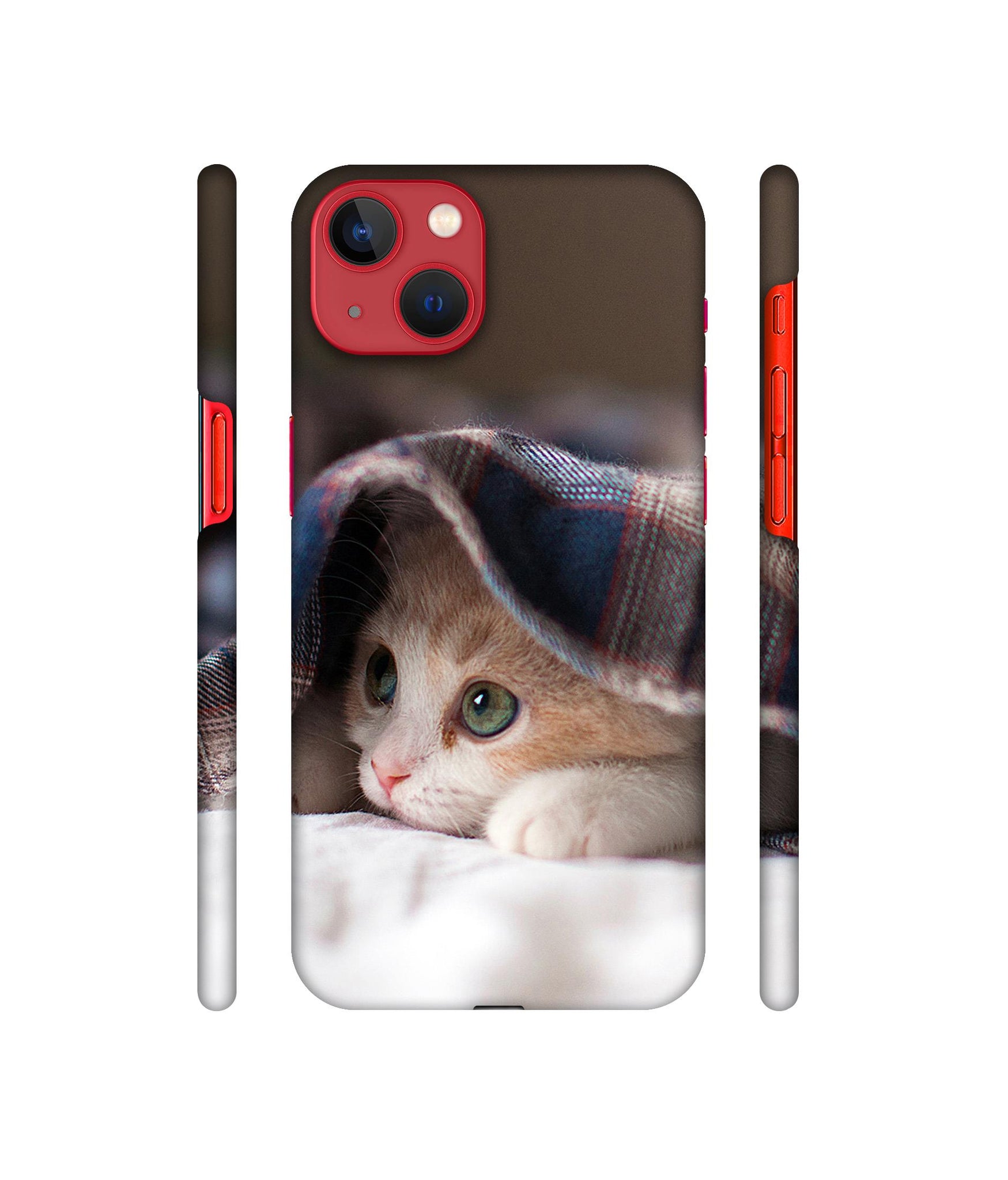 Sleepy Kitten Designer Hard Back Cover for Apple iPhone 13