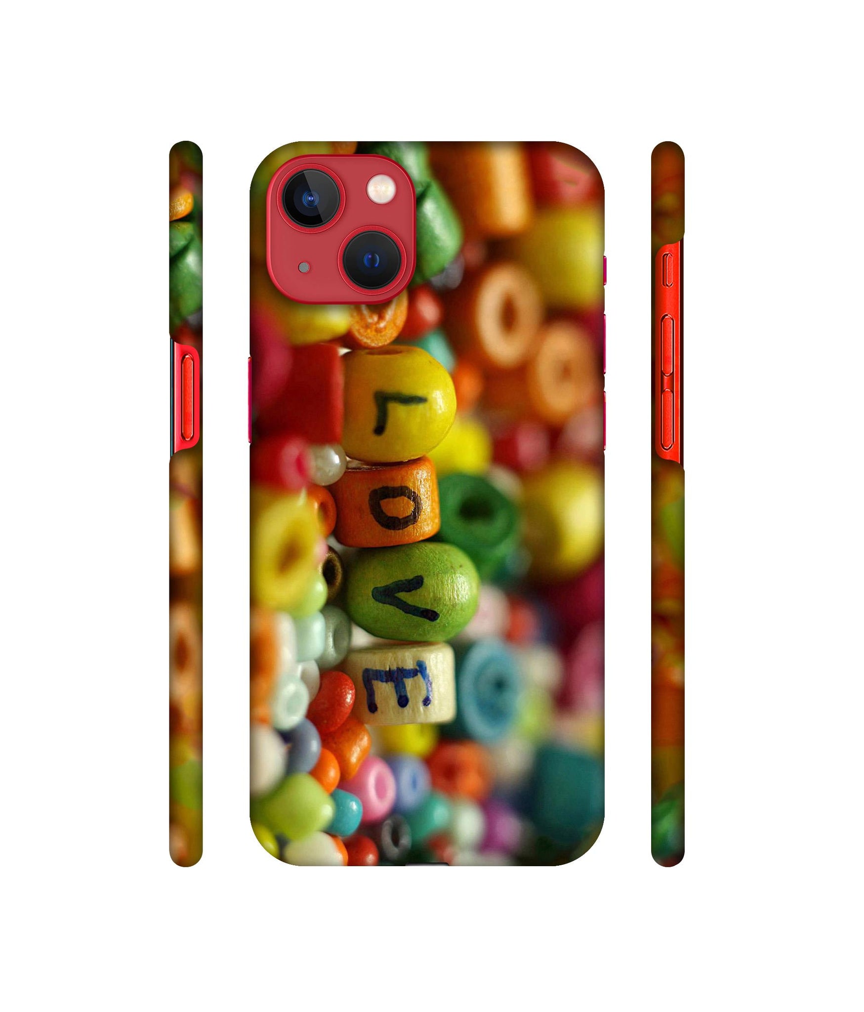 Colorful Love Designer Hard Back Cover for Apple iPhone 13