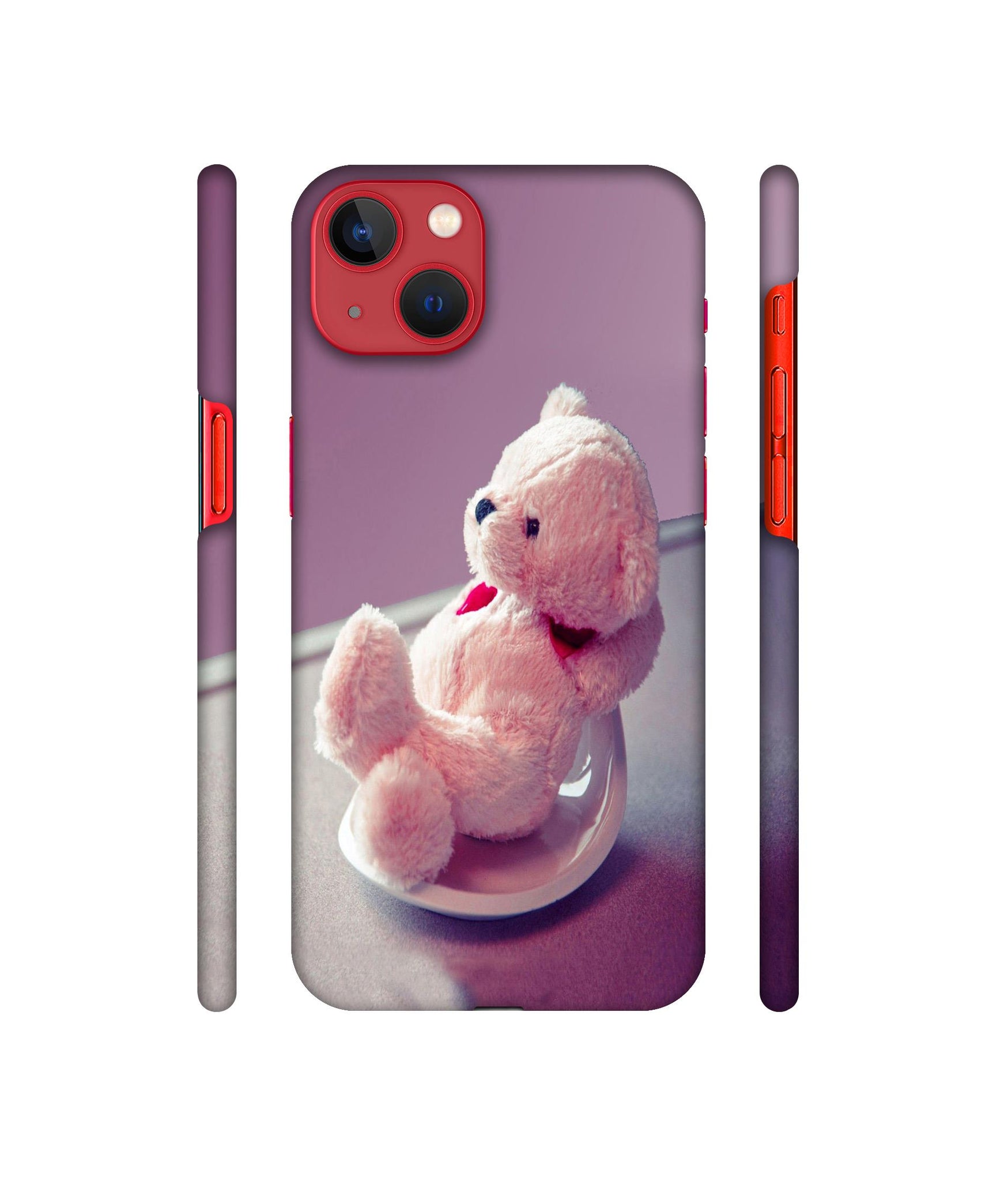 Cute Teddy Bear Designer Hard Back Cover for Apple iPhone 13