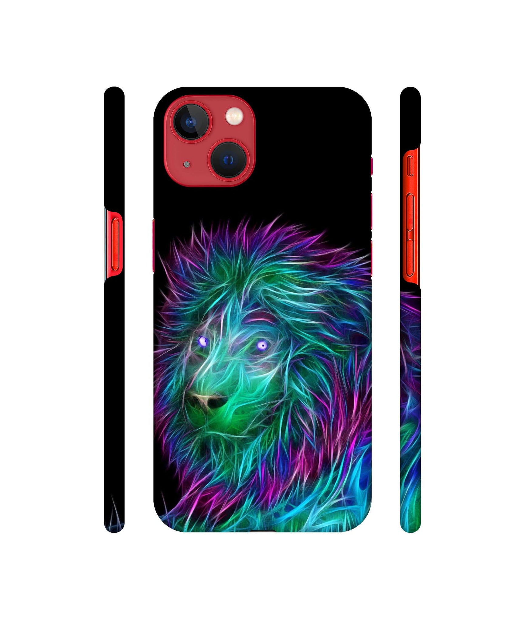 3D Lion Designer Hard Back Cover for Apple iPhone 13