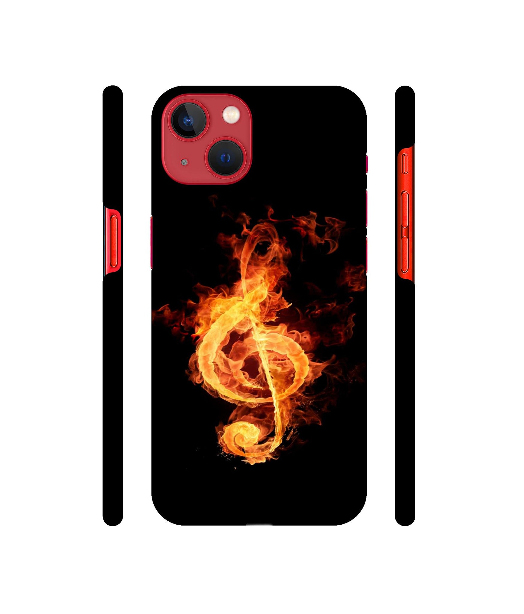 Fire Note Designer Hard Back Cover for Apple iPhone 13