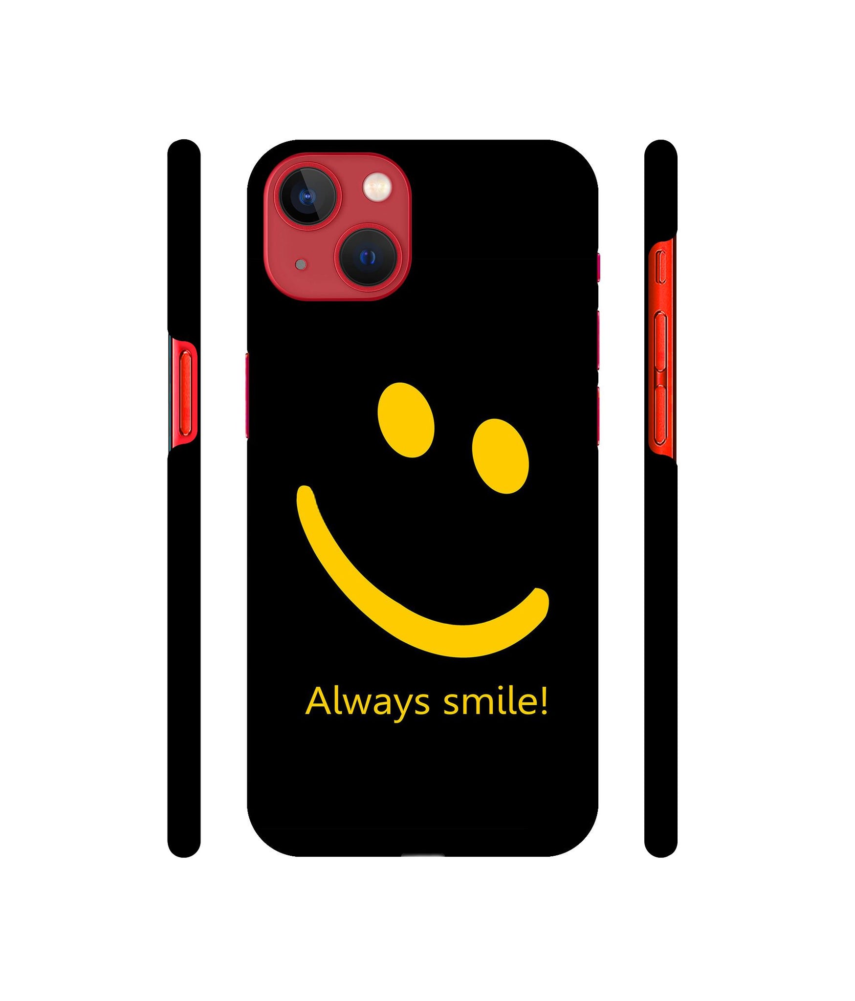 Always Smile Quote Designer Hard Back Cover for Apple iPhone 13