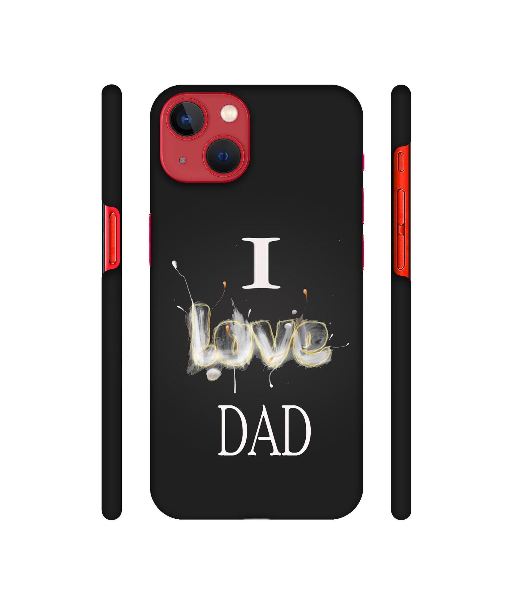 Happy Quote Designer Hard Back Cover for Apple iPhone 13