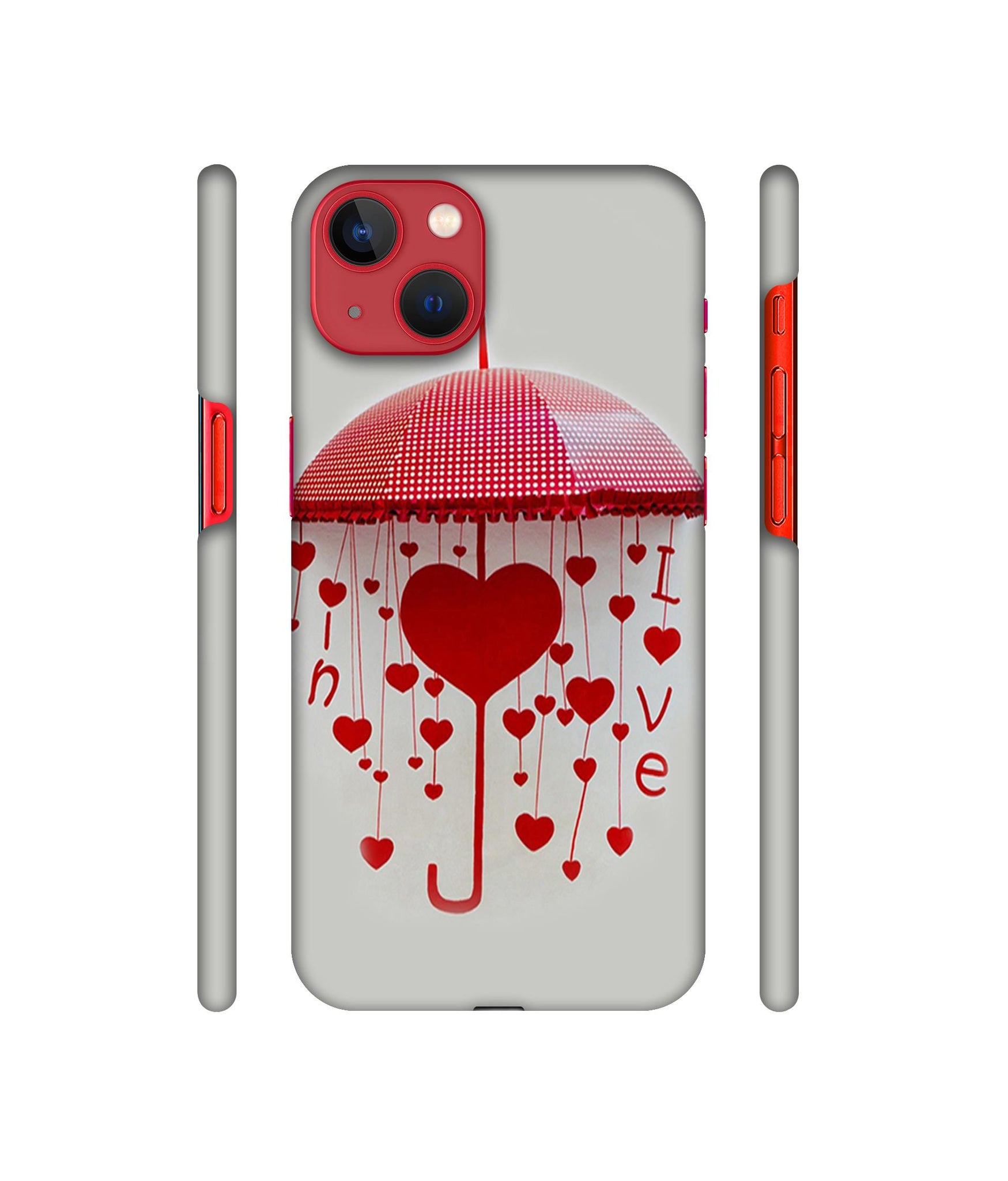 Love Heart Designer Hard Back Cover for Apple iPhone 13