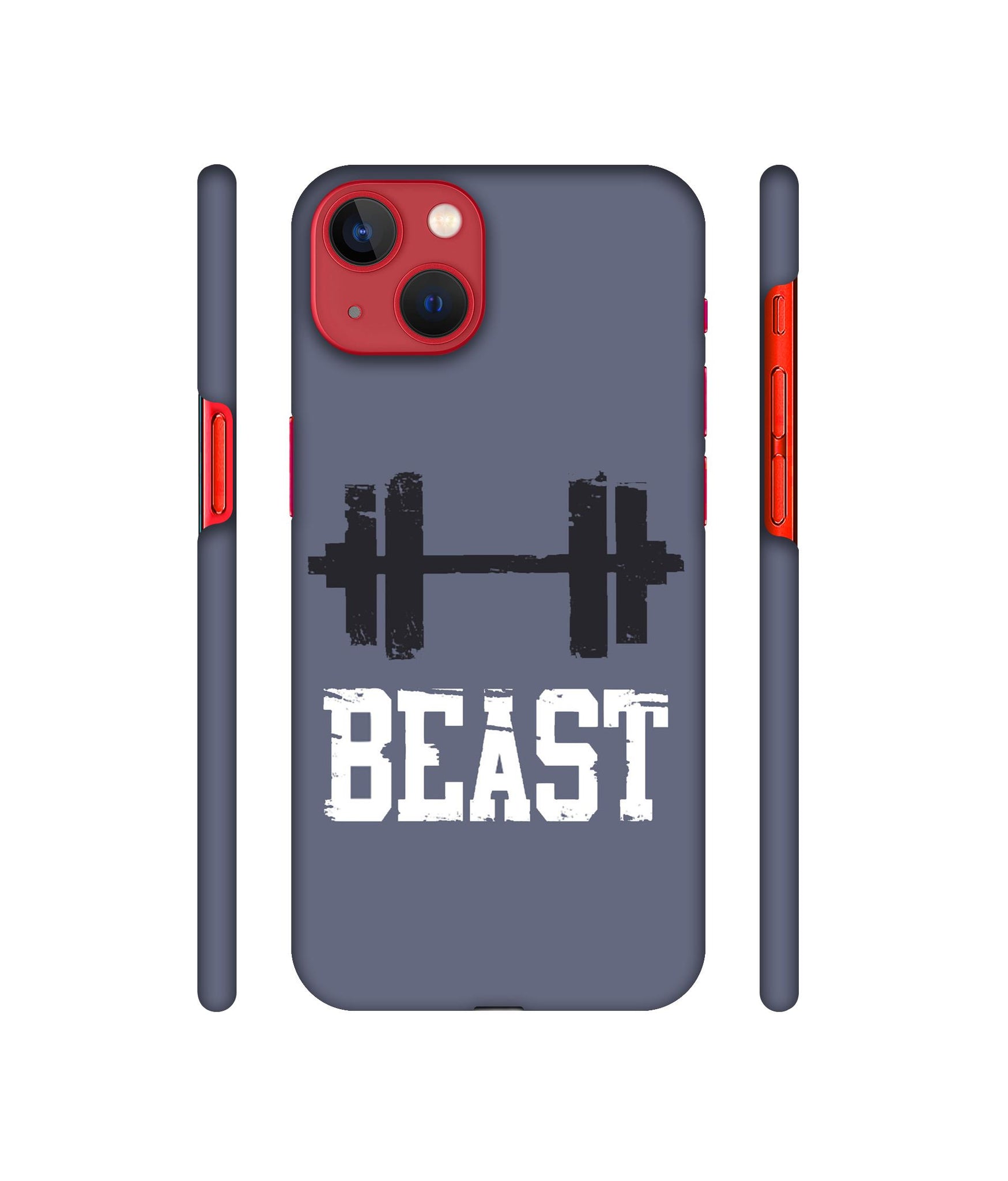 Beast Gym Designer Hard Back Cover for Apple iPhone 13