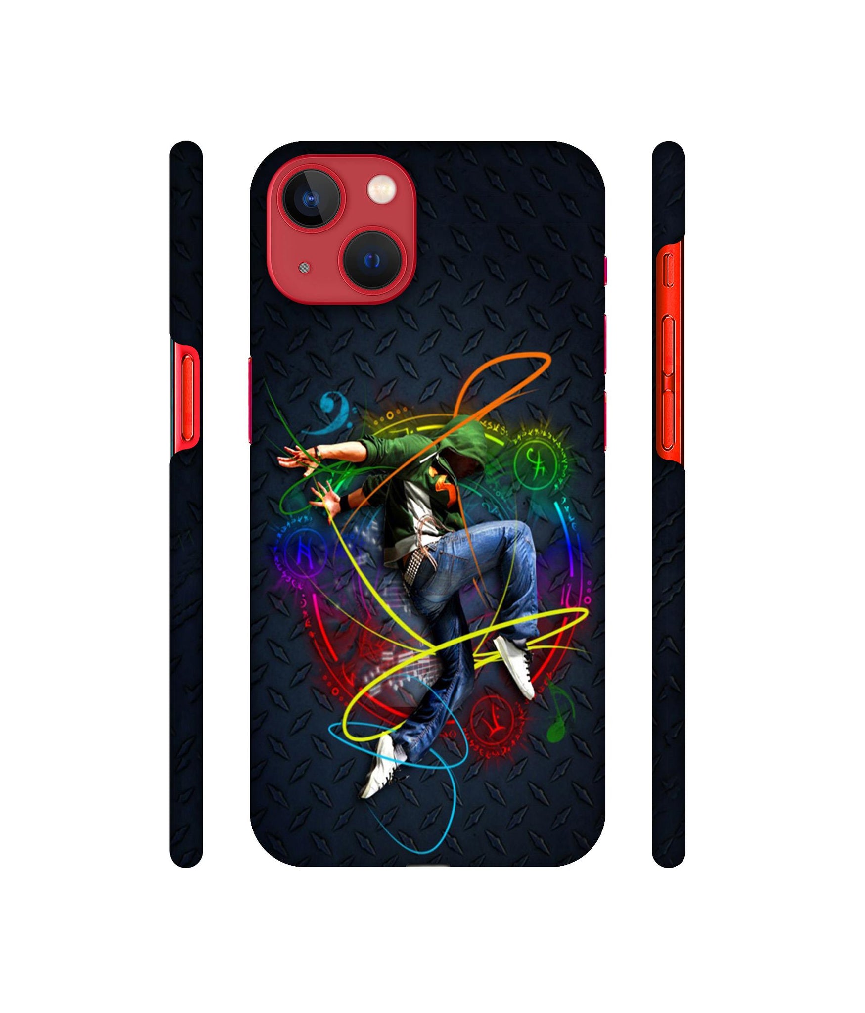 Boy With Music Designer Hard Back Cover for Apple iPhone 13