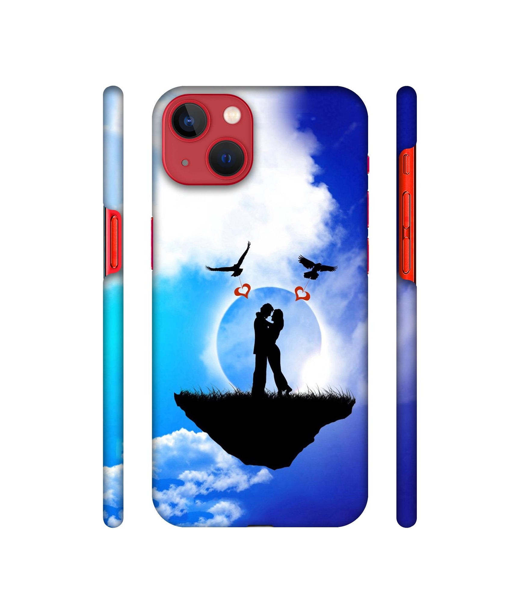 Flying Love Designer Hard Back Cover for Apple iPhone 13