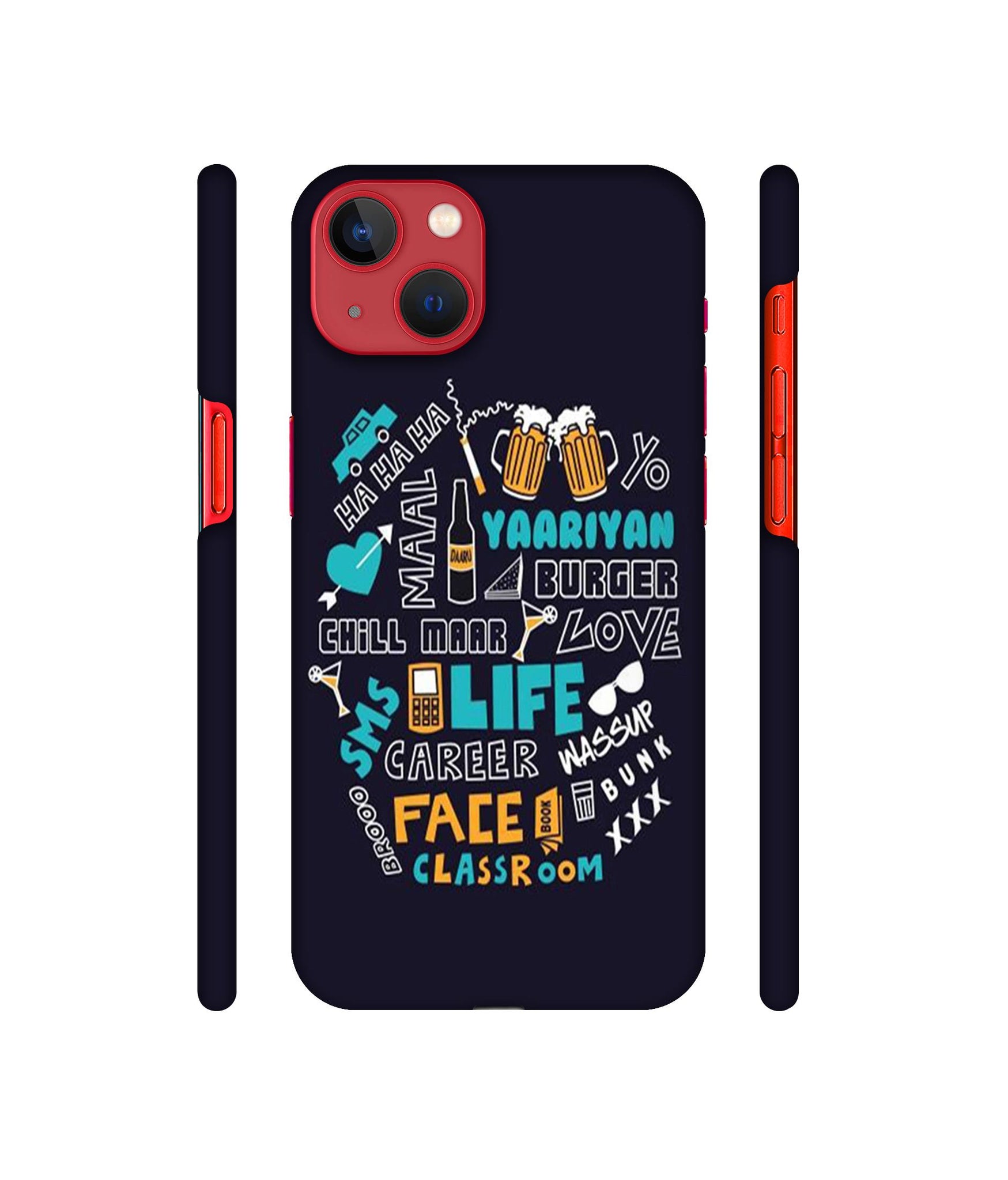 Funny Quote Designer Hard Back Cover for Apple iPhone 13