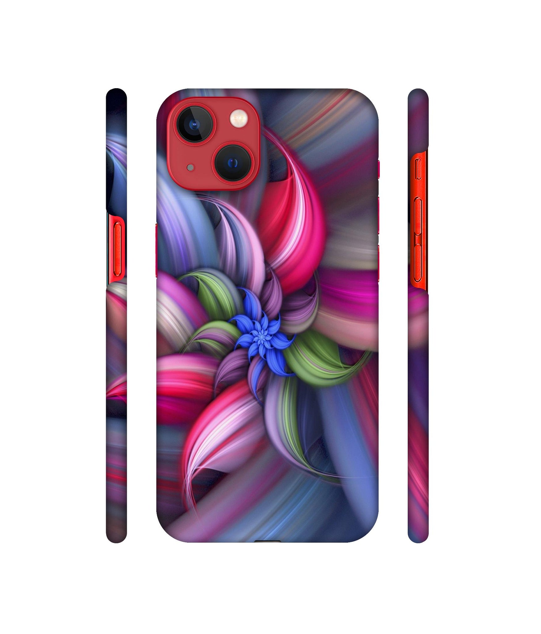 Colorful Flower Designer Hard Back Cover for Apple iPhone 13