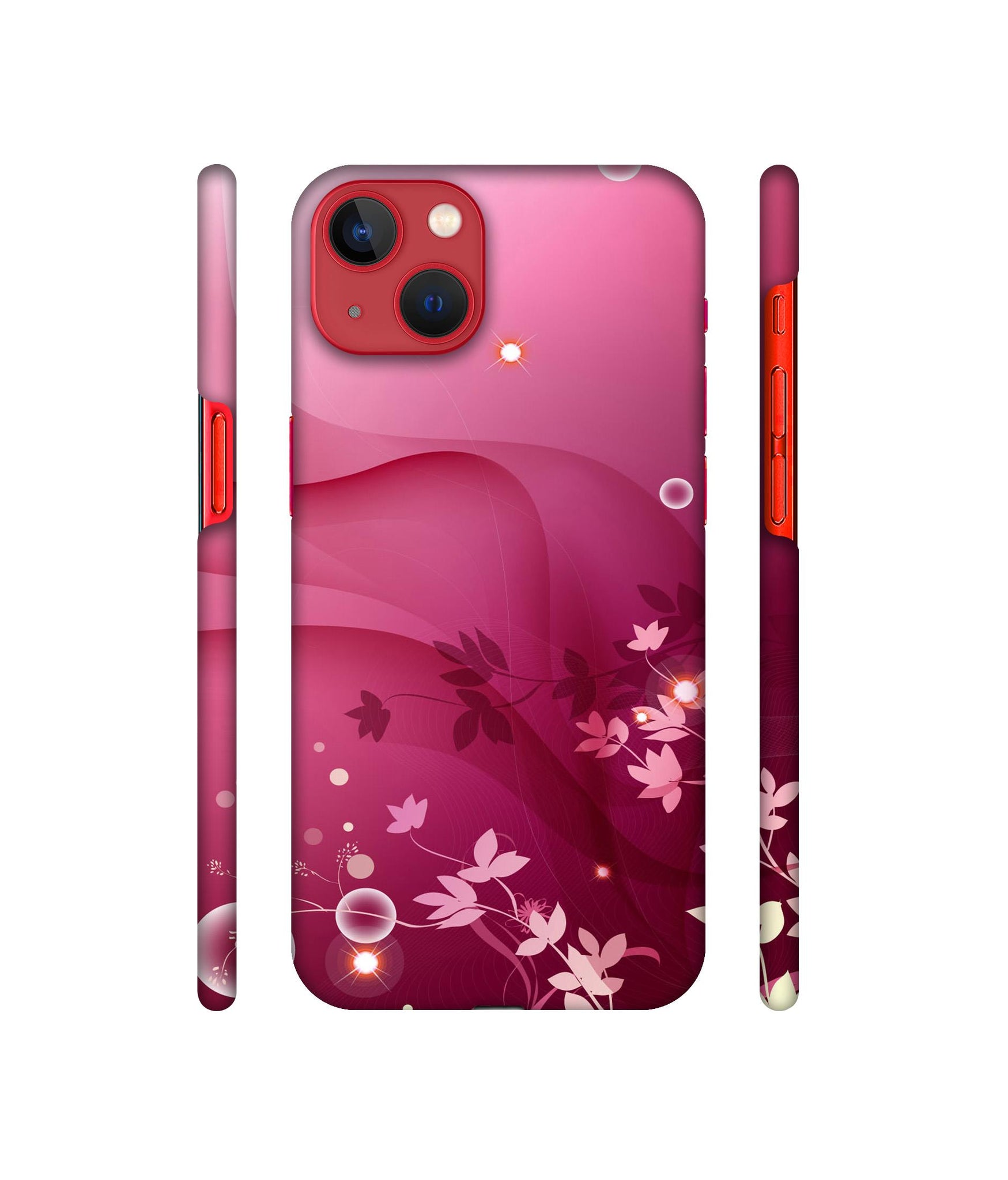 Pink Abstract Designer Hard Back Cover for Apple iPhone 13