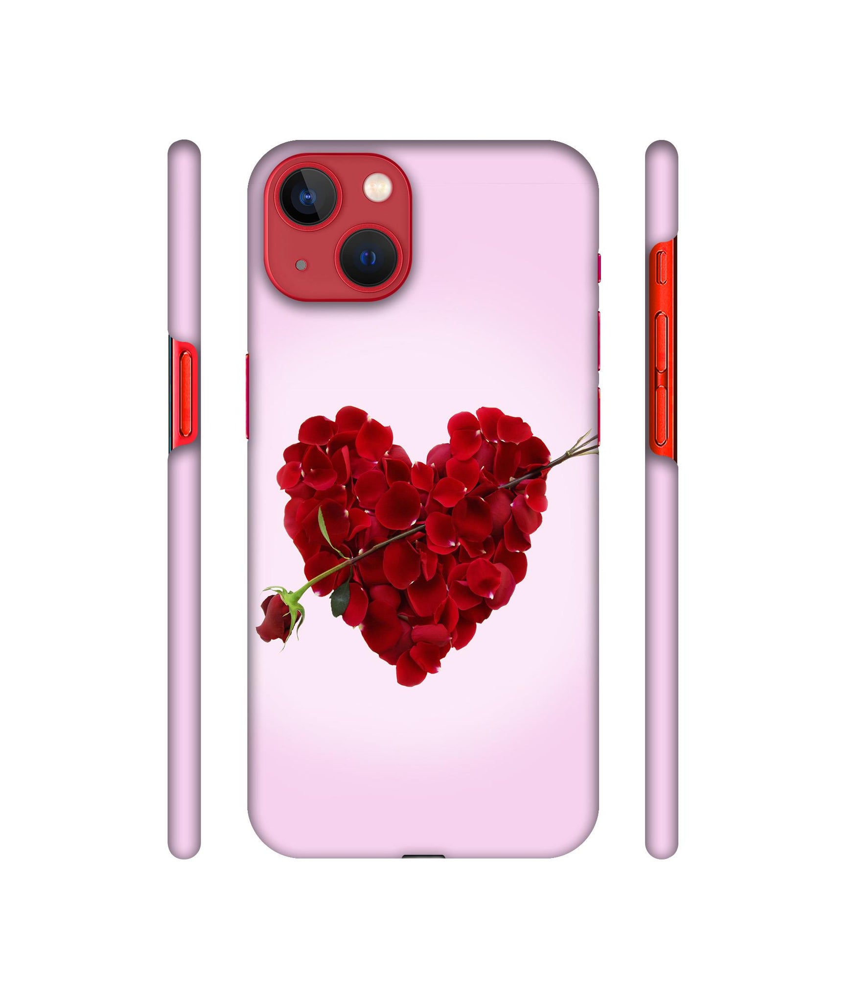 Heart Flower Designer Hard Back Cover for Apple iPhone 13