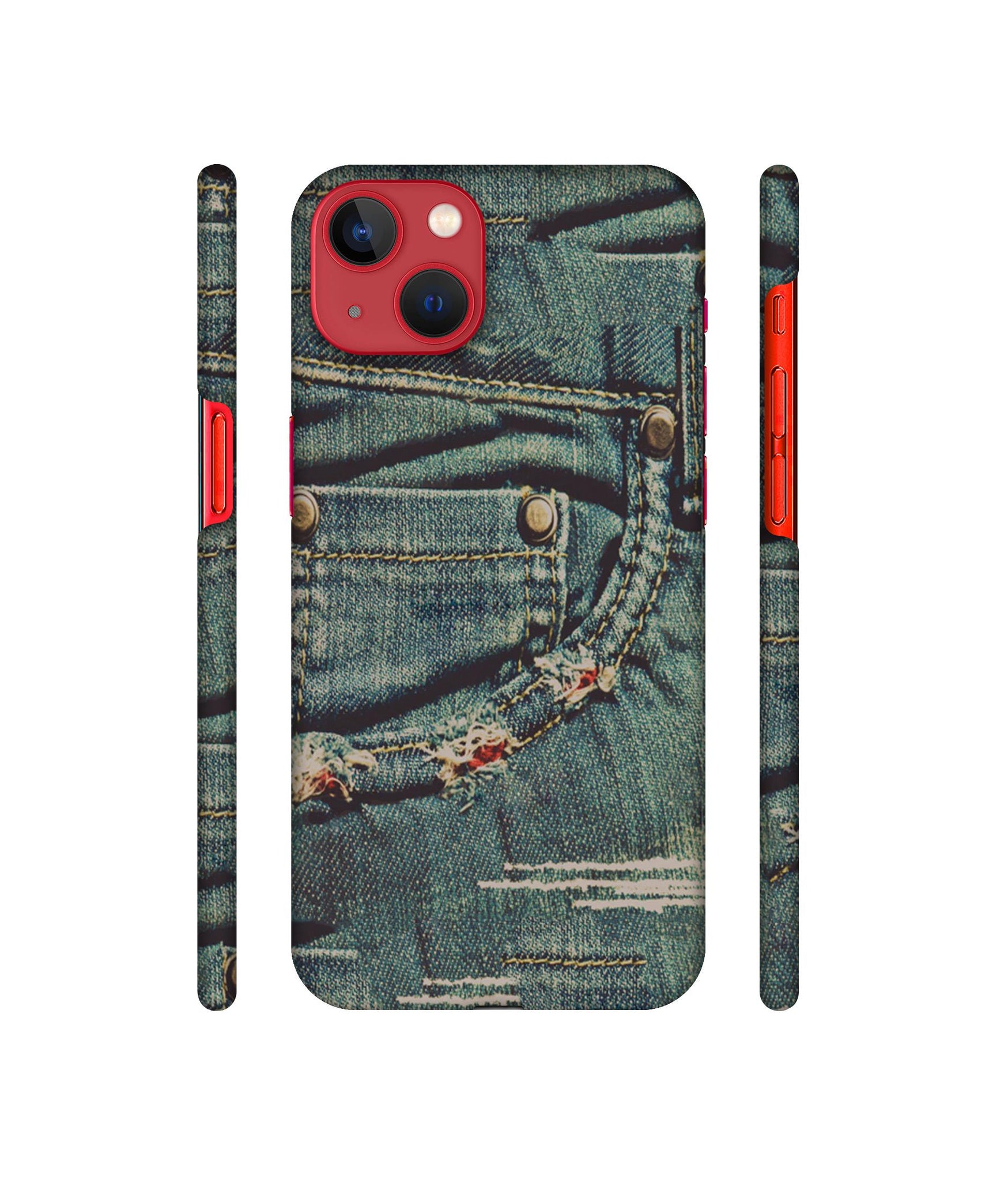 Jeans Designer Hard Back Cover for Apple iPhone 13