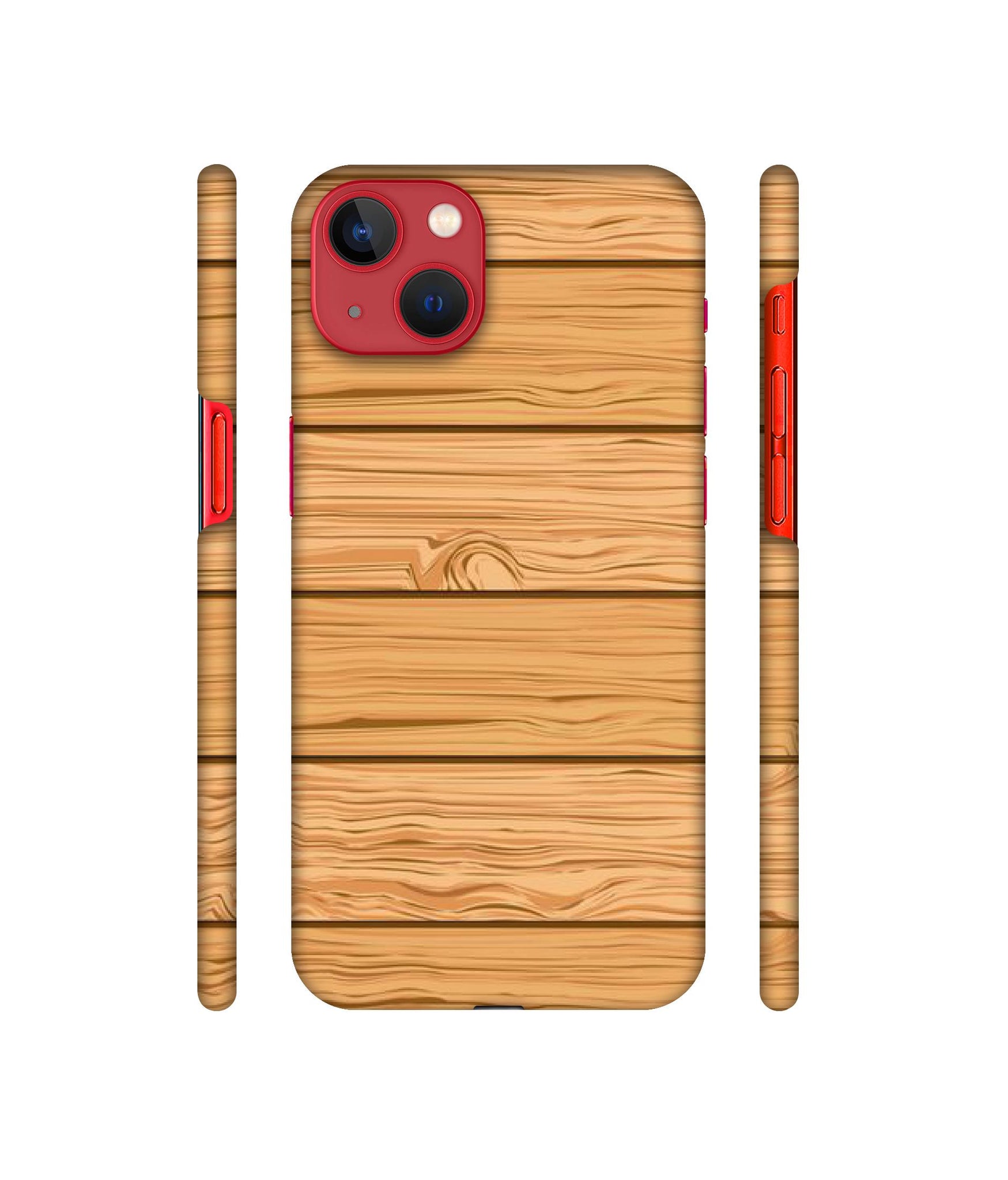 Wooden Texture Pattern Designer Hard Back Cover for Apple iPhone 13