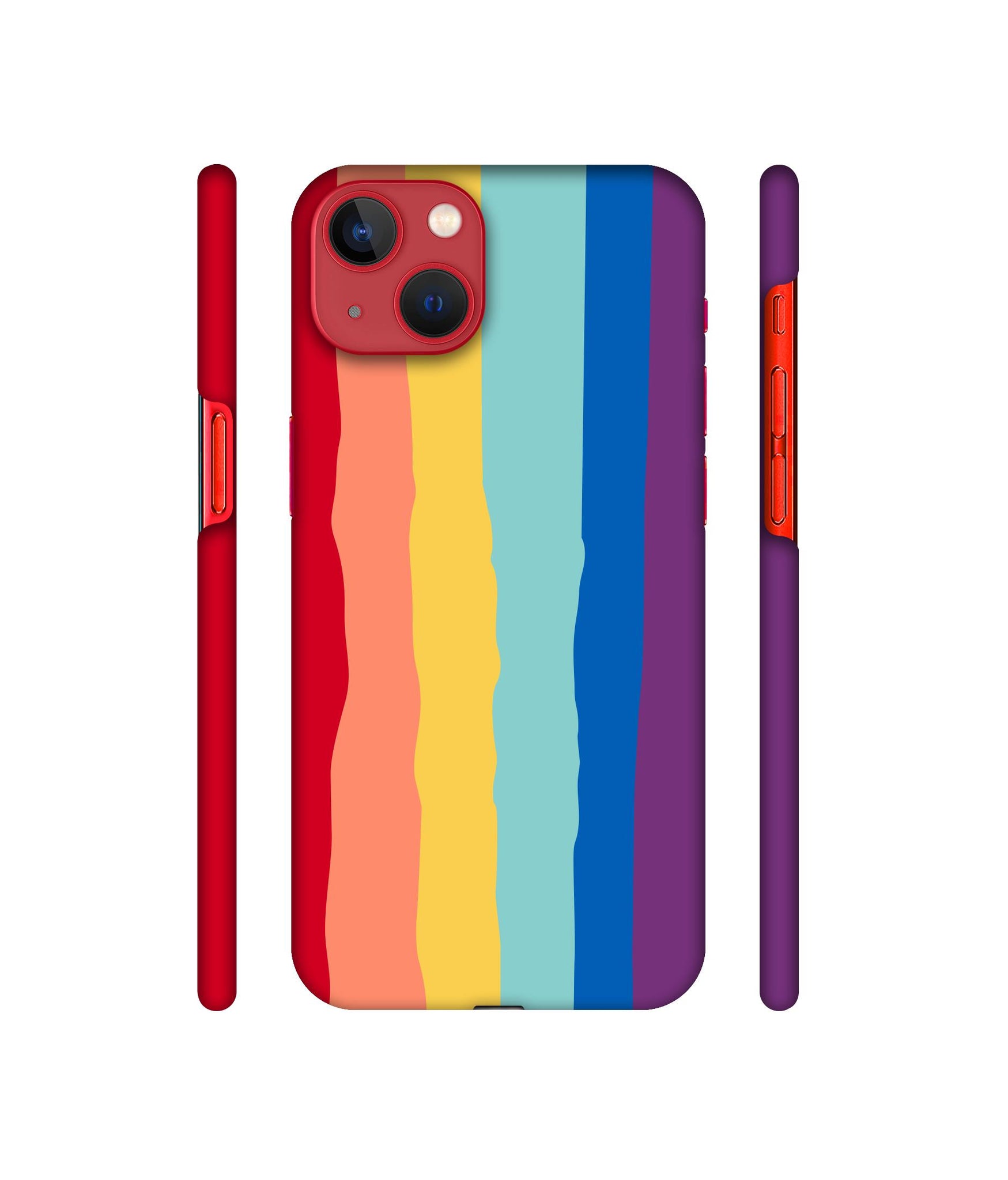 Rainbow1 Designer Hard Back Cover for Apple iPhone 13