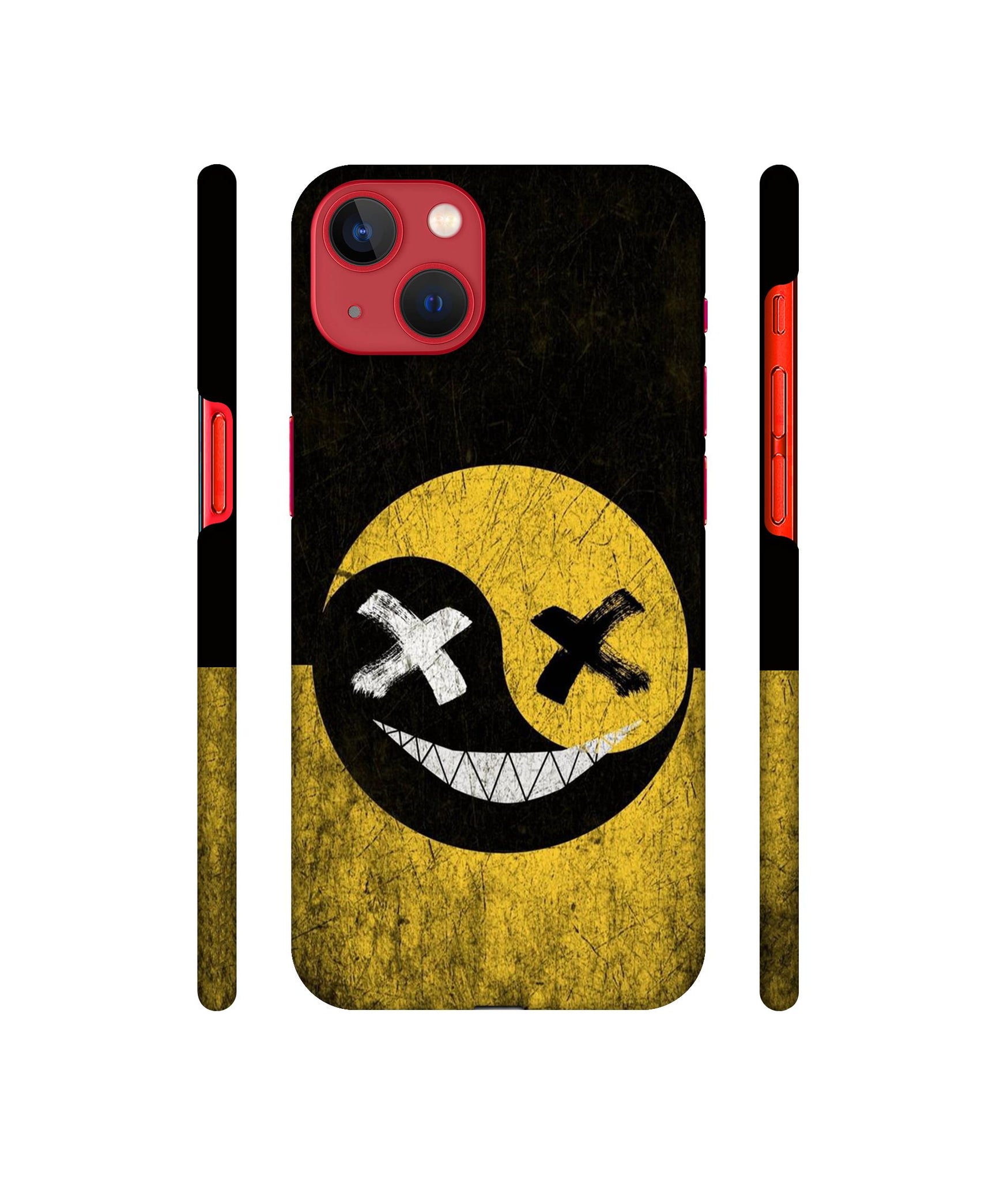 Double Face Smile Designer Hard Back Cover for Apple iPhone 13