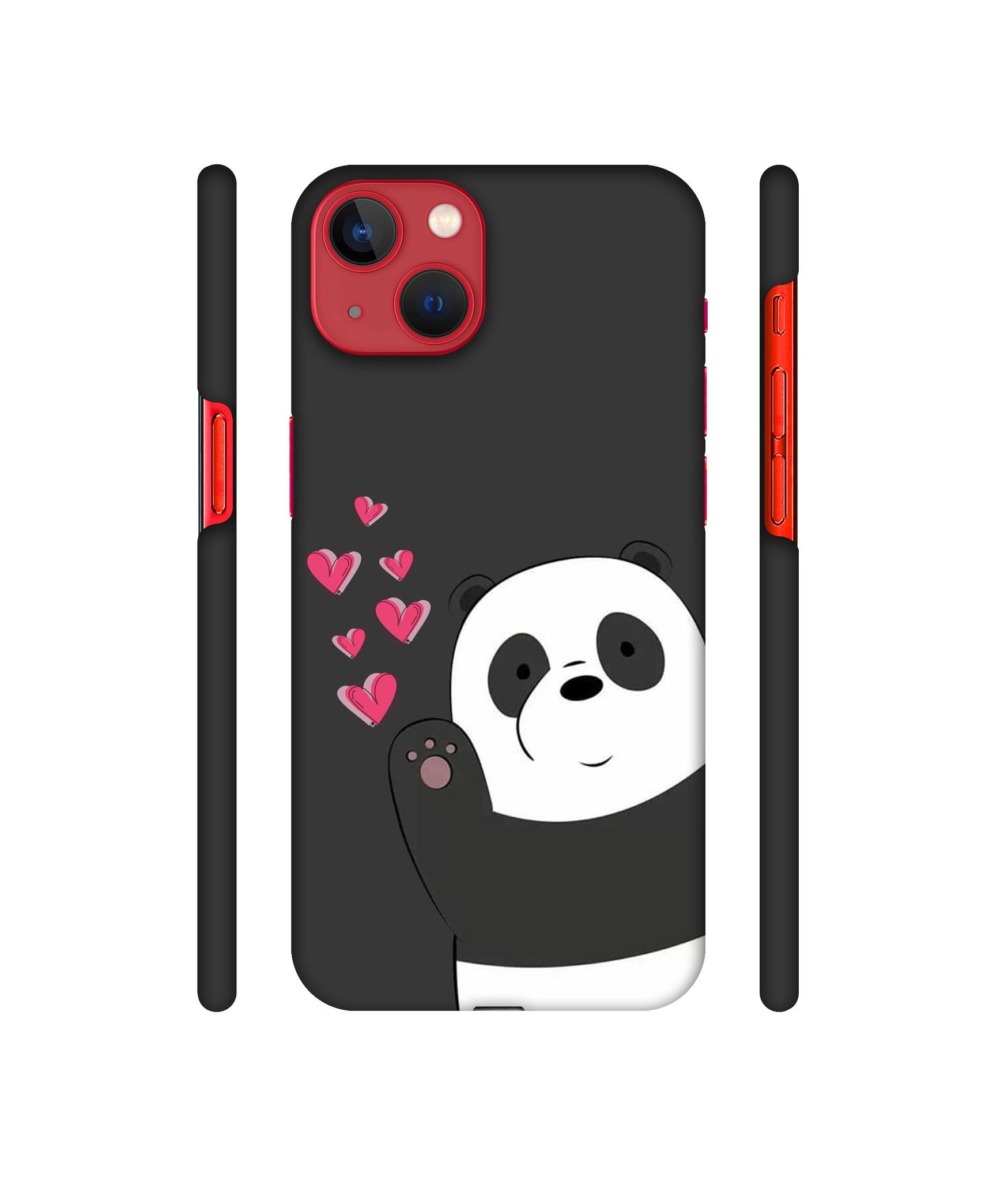 Love Panda Designer Hard Back Cover for Apple iPhone 13