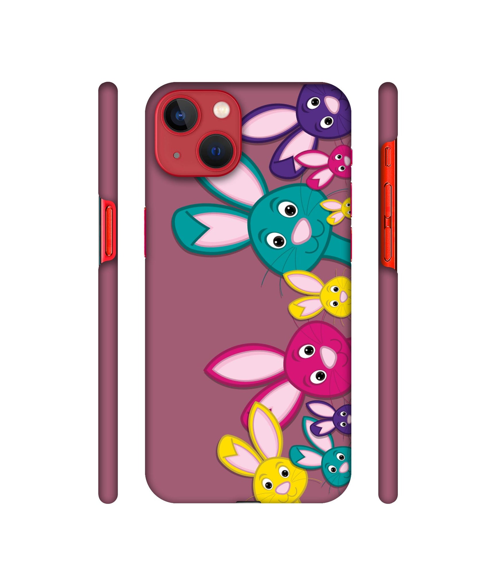 Rabbit Family1 Designer Hard Back Cover for Apple iPhone 13