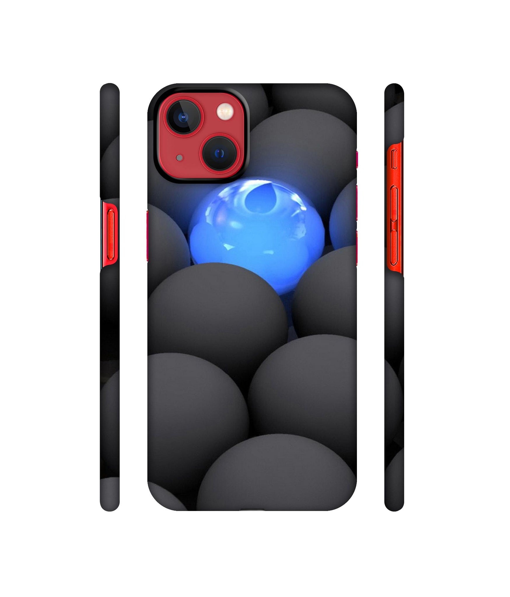 Balls Dark Neon Sight Surface Designer Hard Back Cover for Apple iPhone 13