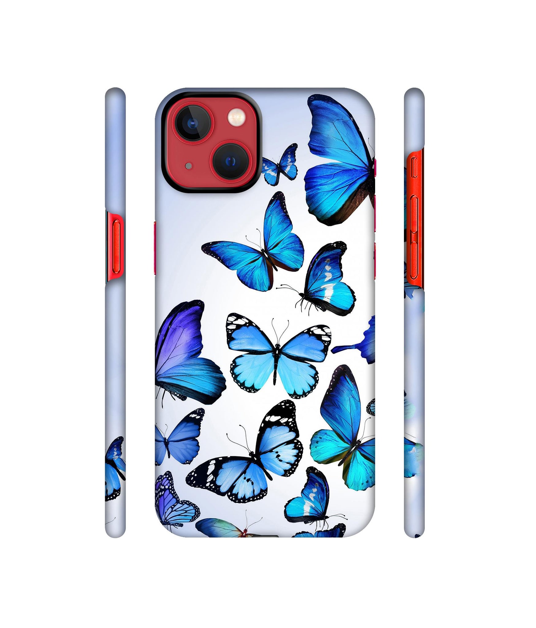 Colorful Flying Butterfly Designer Hard Back Cover for Apple iPhone 13