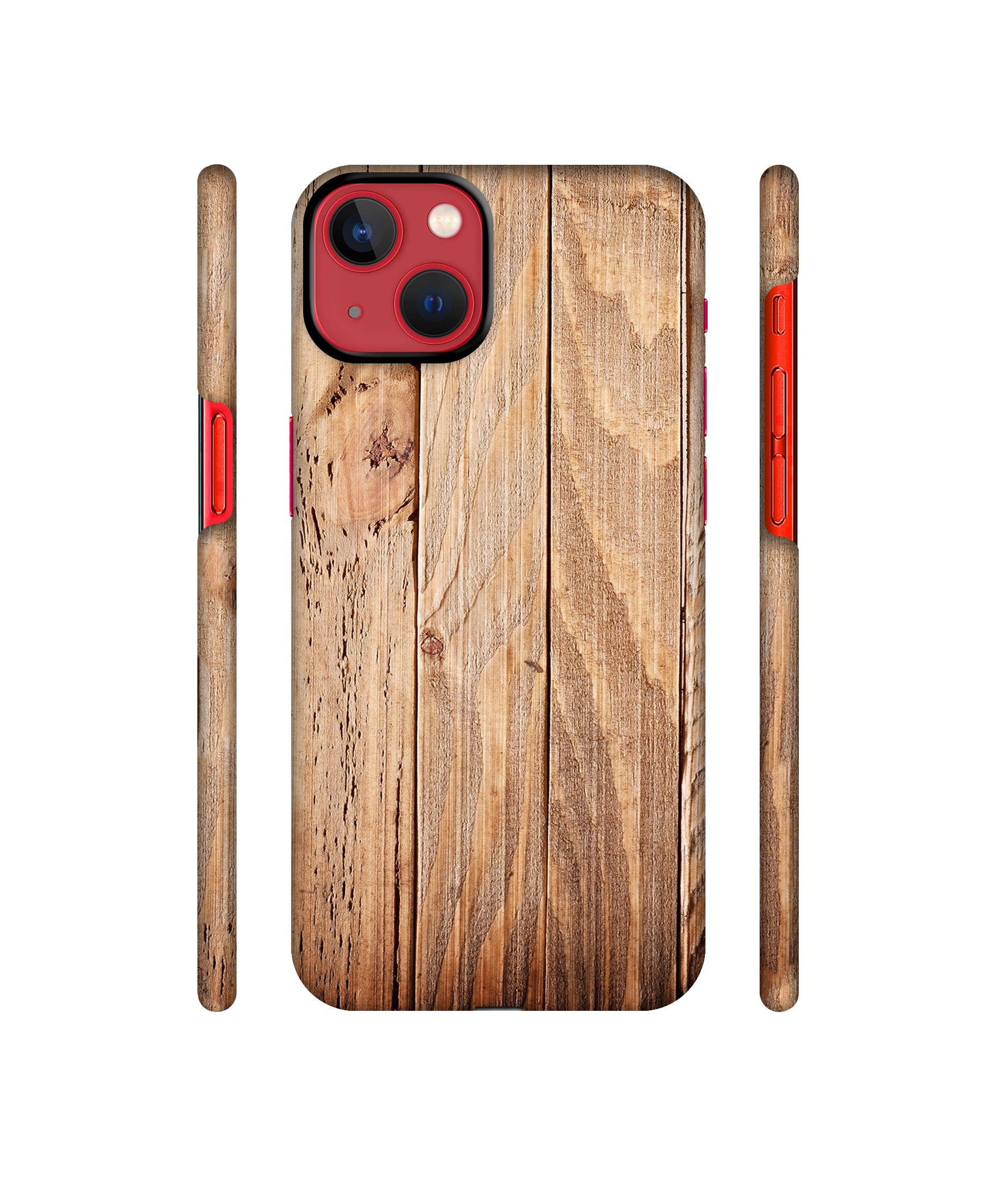 Wooden Texture Designer Hard Back Cover for Apple iPhone 13