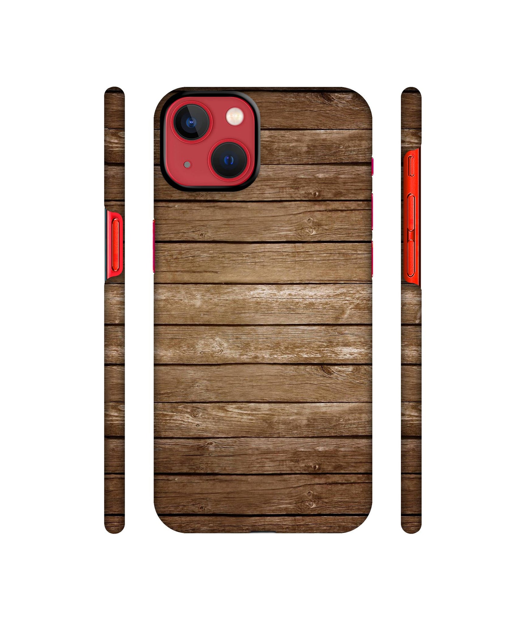 Wood Designer Hard Back Cover for Apple iPhone 13