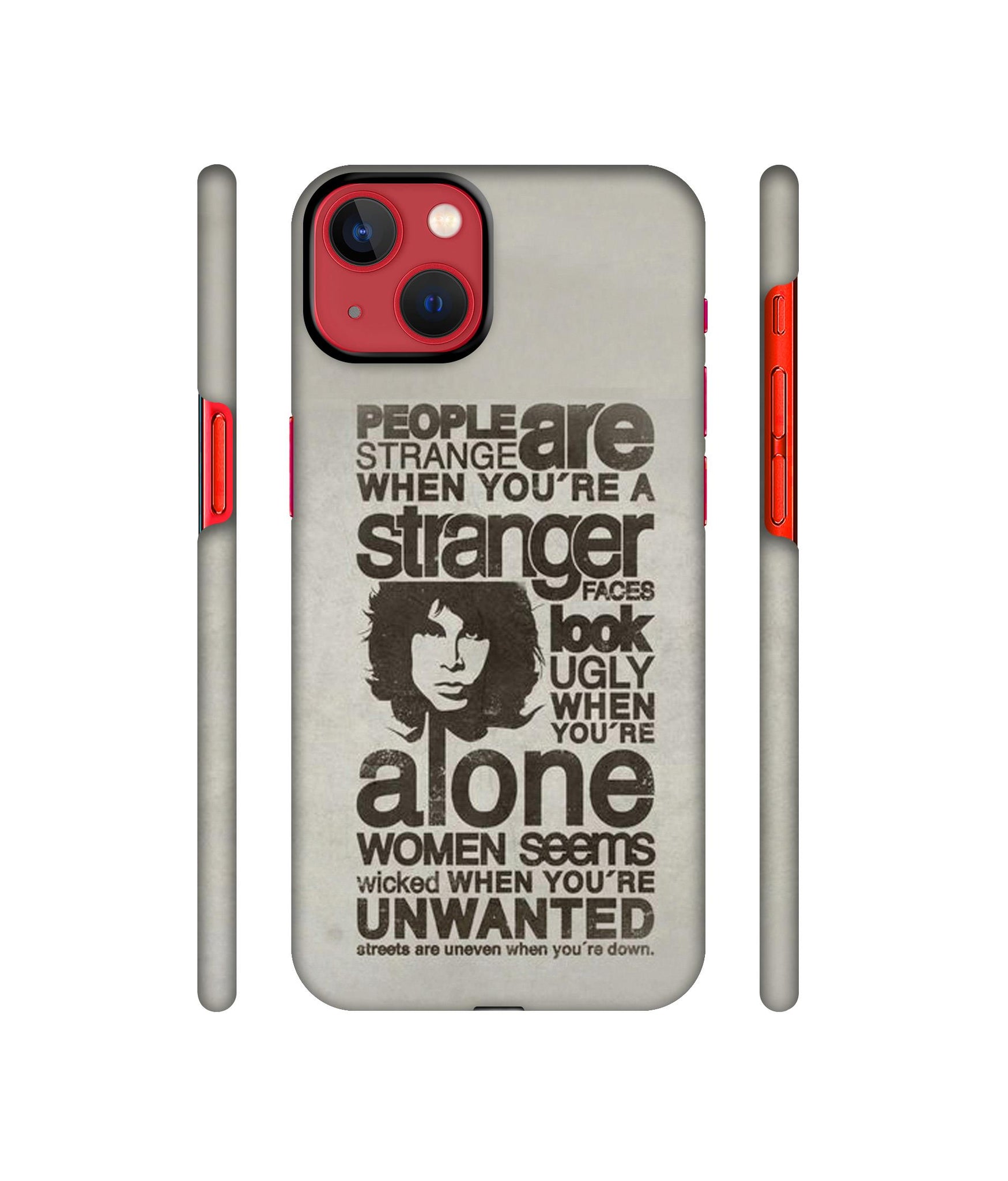 Quotes Pattern Designer Hard Back Cover for Apple iPhone 13