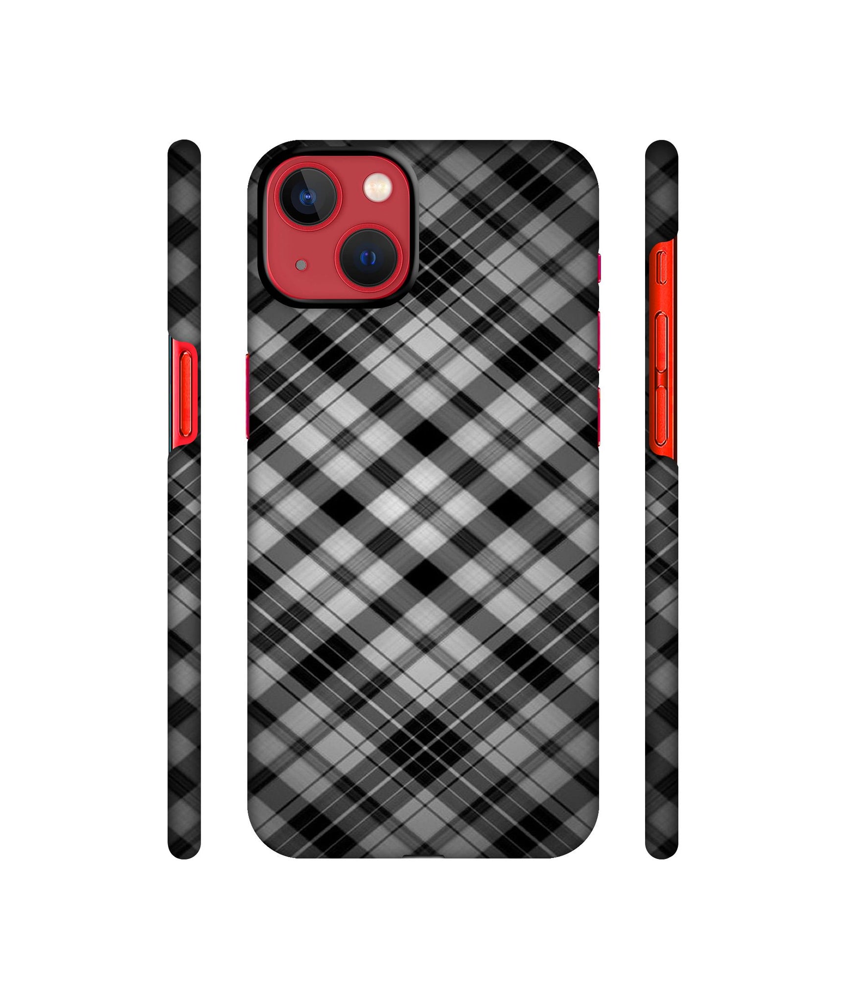 Black Stripes Pattern Designer Hard Back Cover for Apple iPhone 13