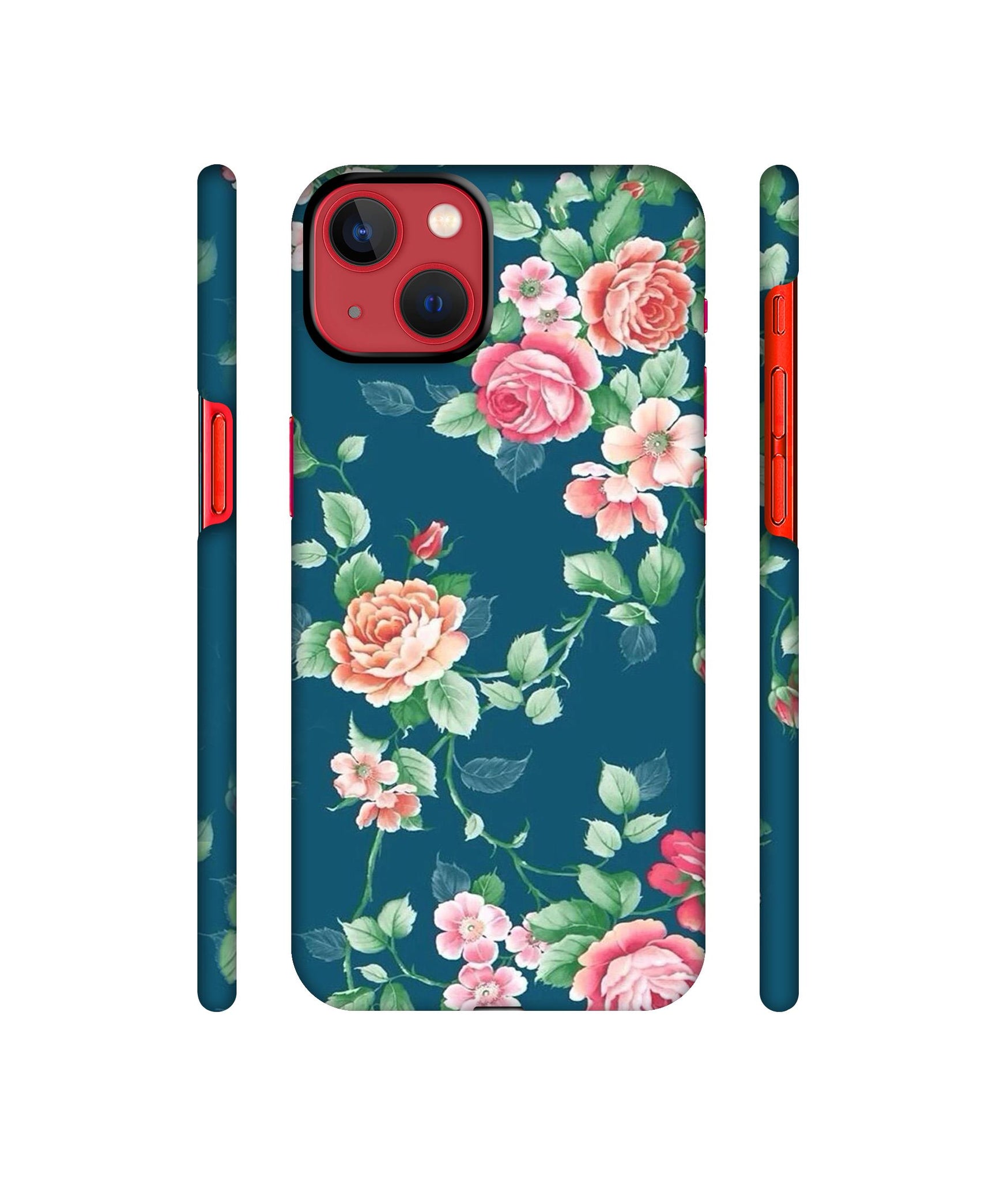 Vintage Floral Designer Hard Back Cover for Apple iPhone 13