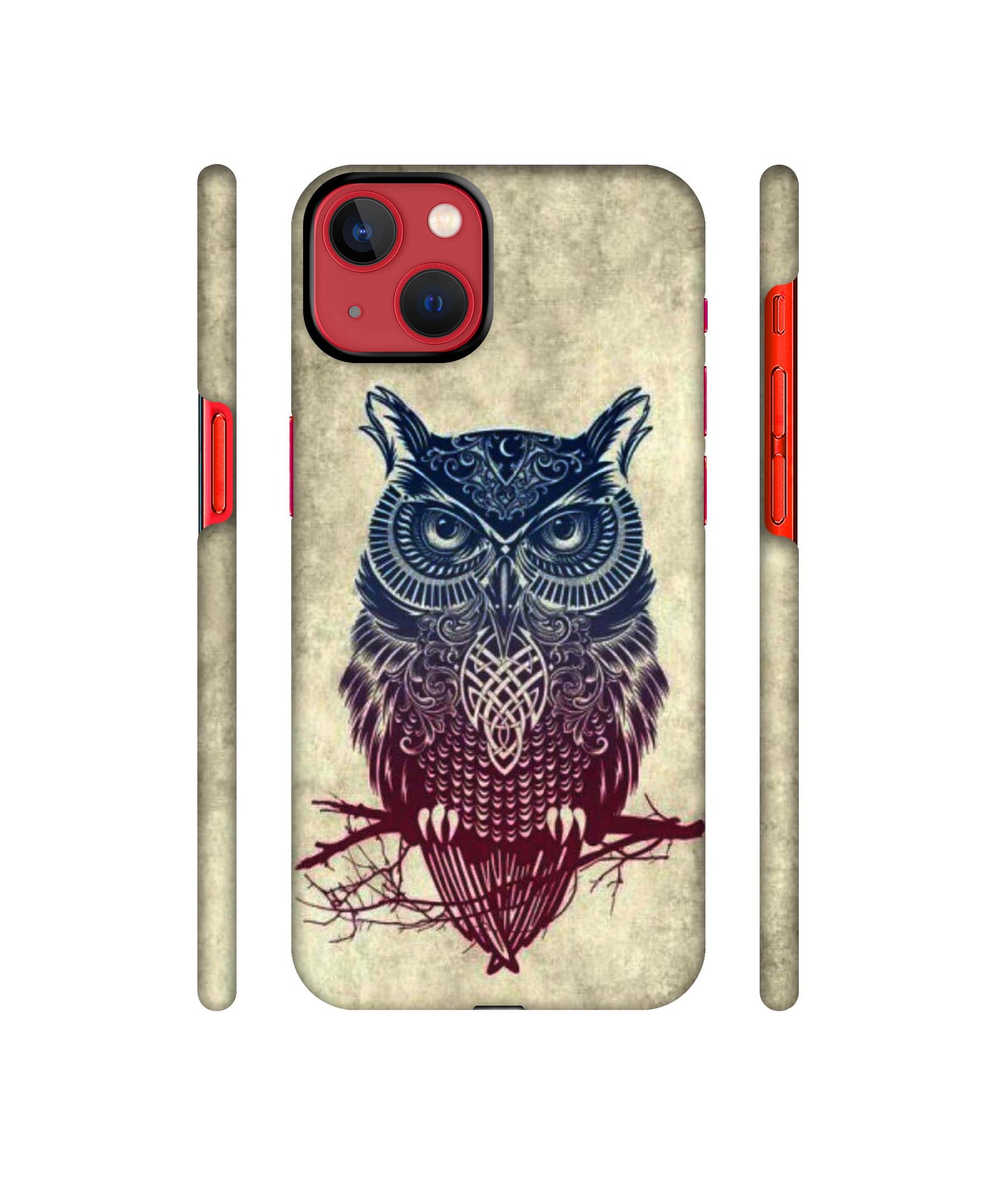 Owl Pattern Designer Hard Back Cover for Apple iPhone 13