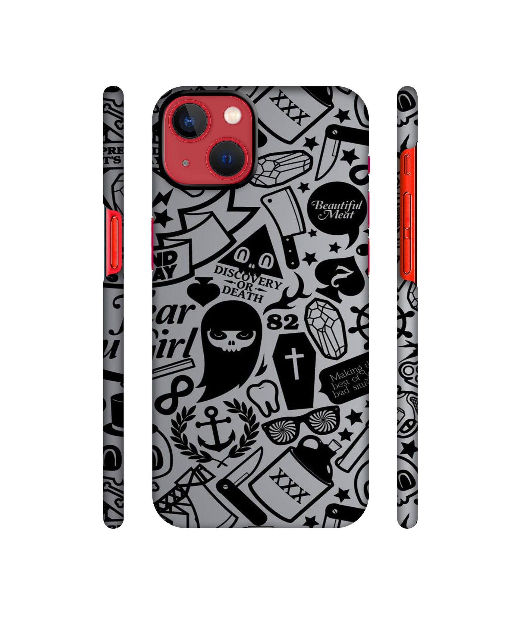 Discover Or Death Designer Hard Back Cover for Apple iPhone 13