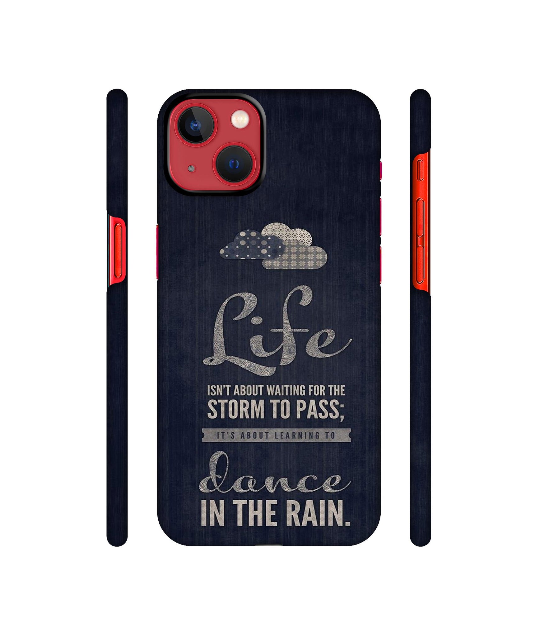 Life in The Rain Designer Hard Back Cover for Apple iPhone 13