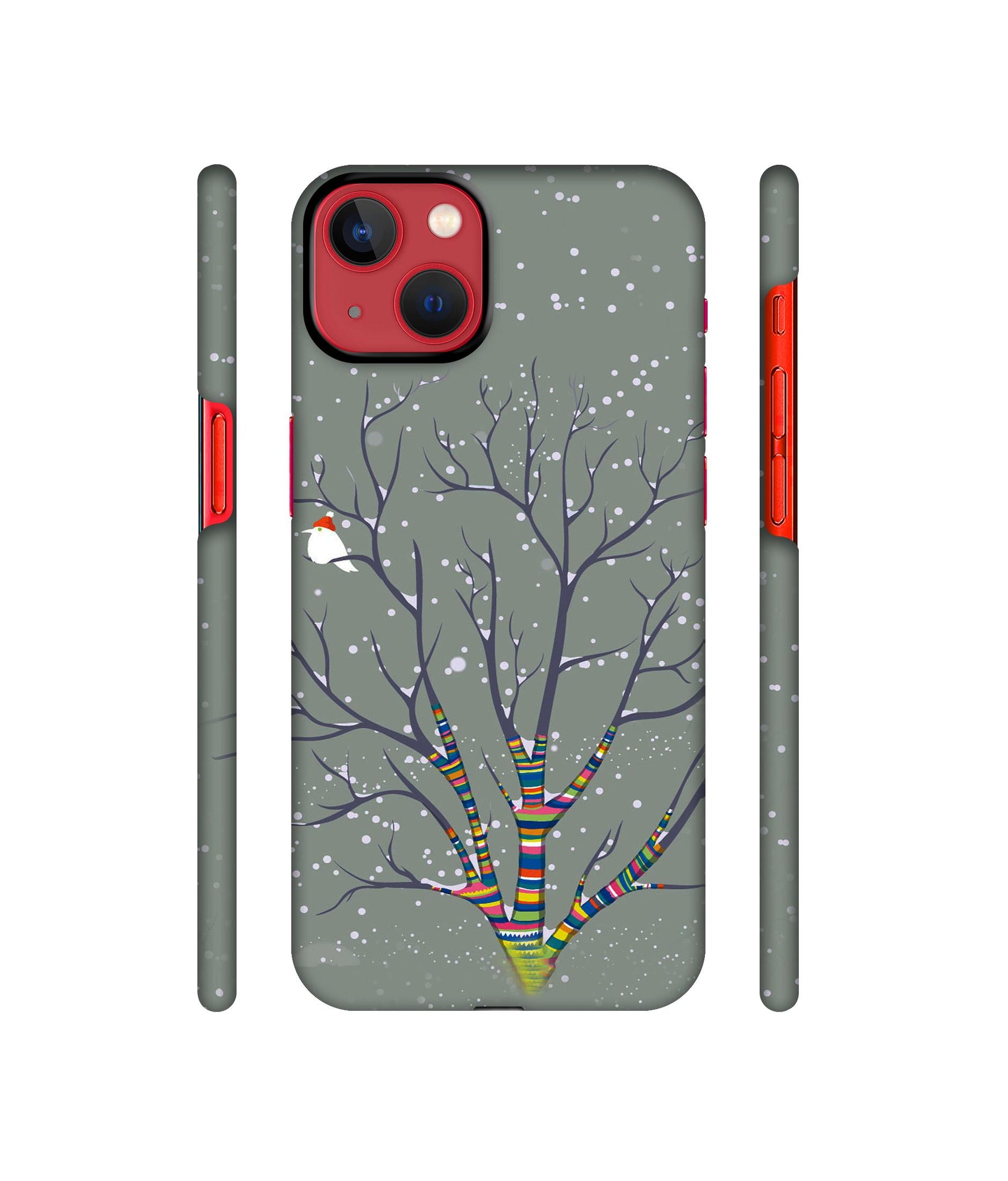 Winter Pattern Print Designer Hard Back Cover for Apple iPhone 13