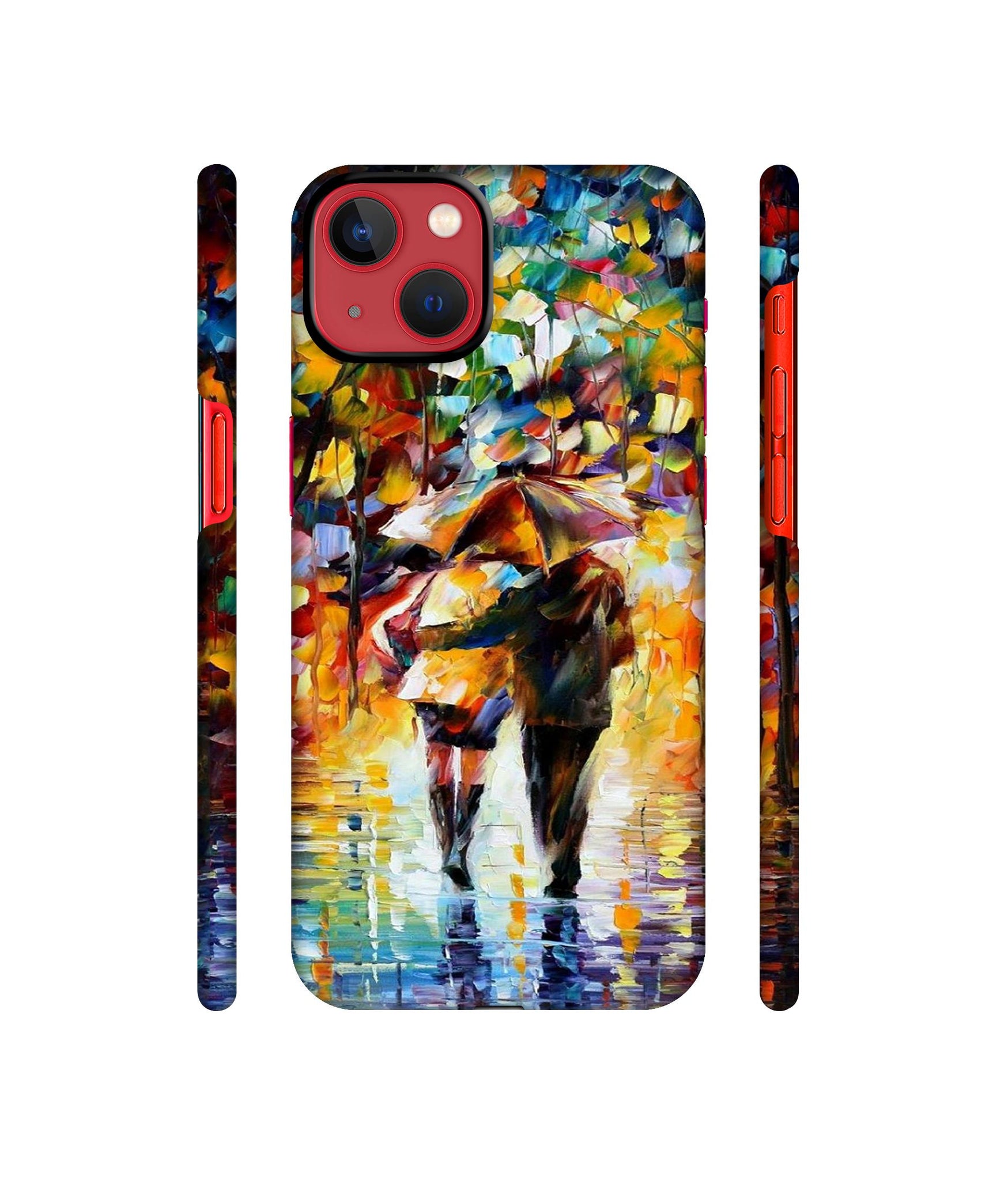 Paint Couple Pattern Designer Hard Back Cover for Apple iPhone 13