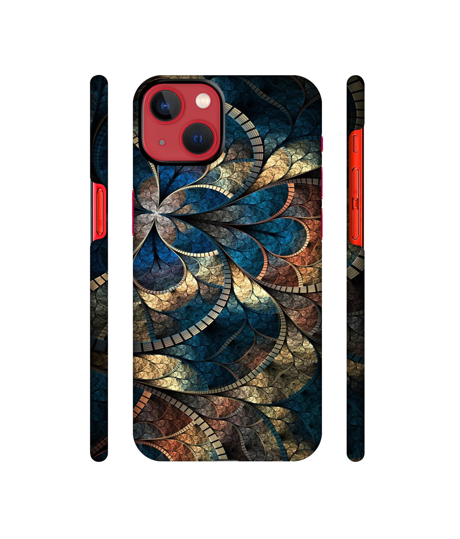 Fractional Pattern Designer Hard Back Cover for Apple iPhone 13